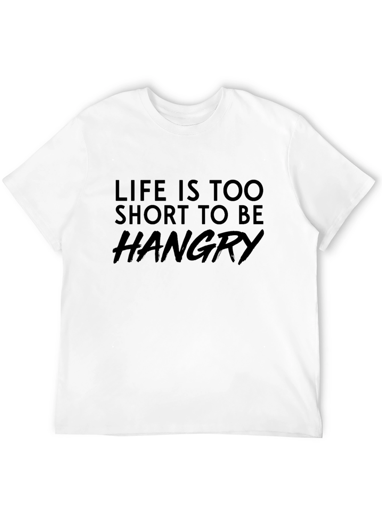 Black Life is Too Short to Be Hangry Funny Graphic Tee view 12