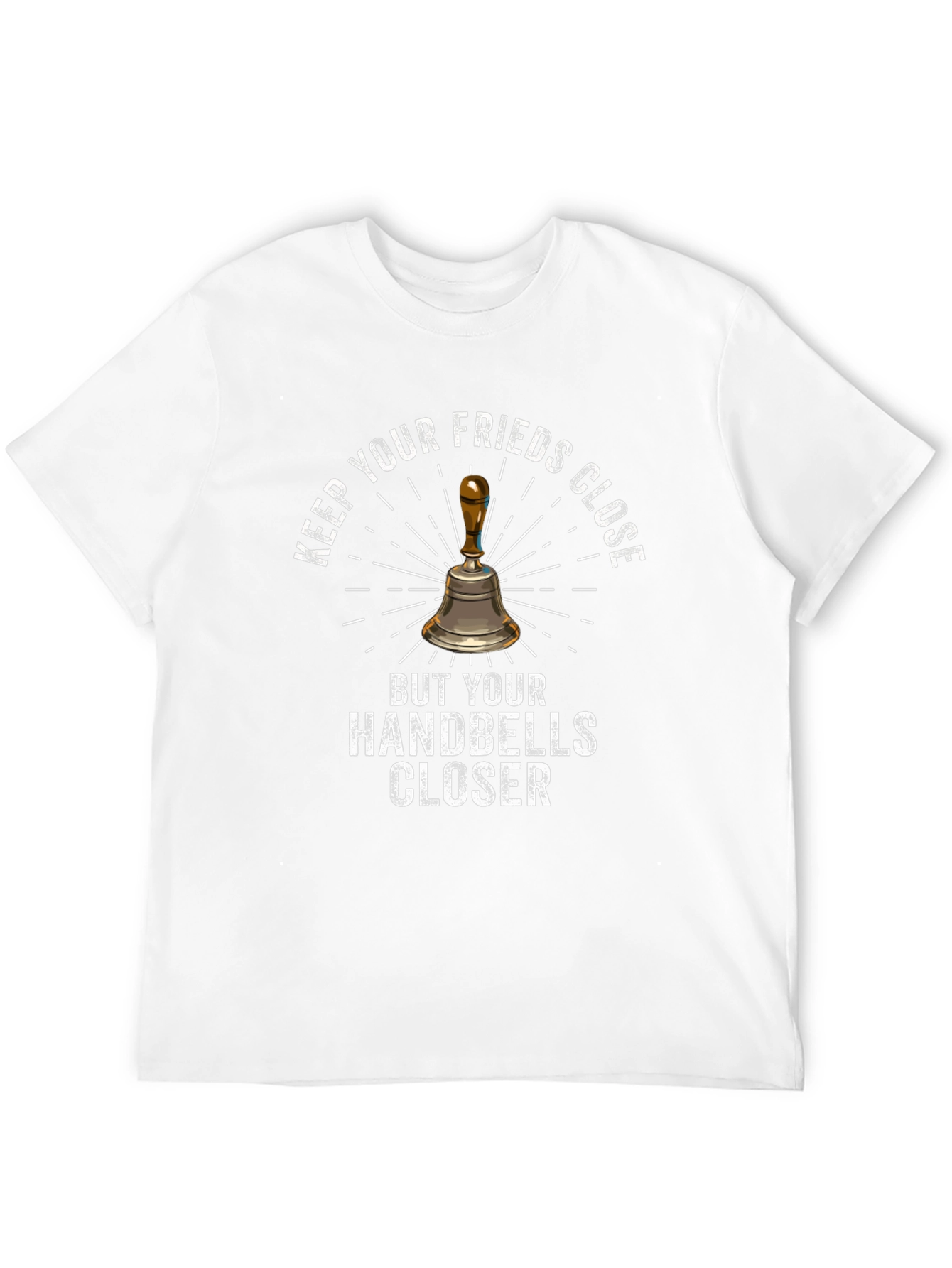 Black Handbell T-Shirt: Keep Your Handbells Closer! view 12
