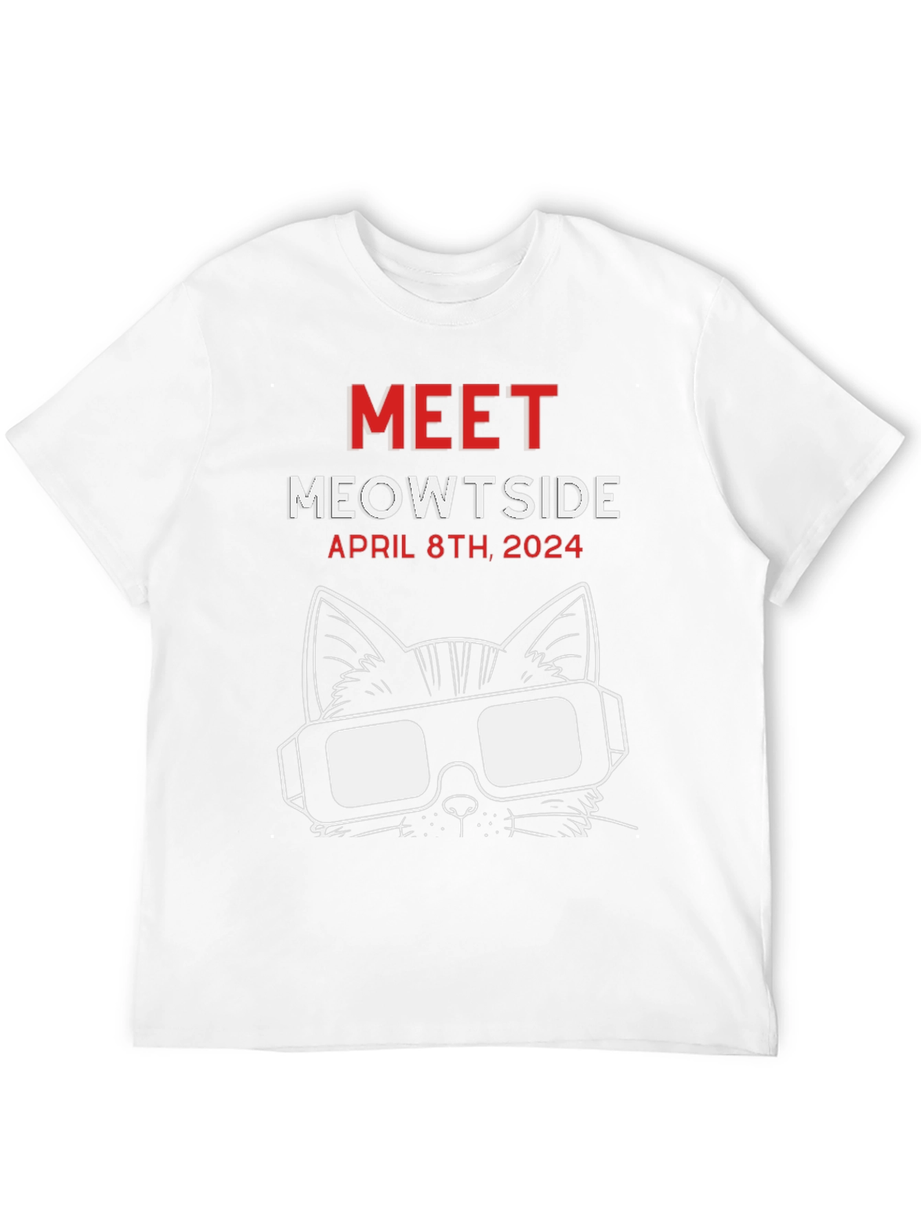 Black Meowtside Cat T-Shirt - April 8th, 2024 view 12