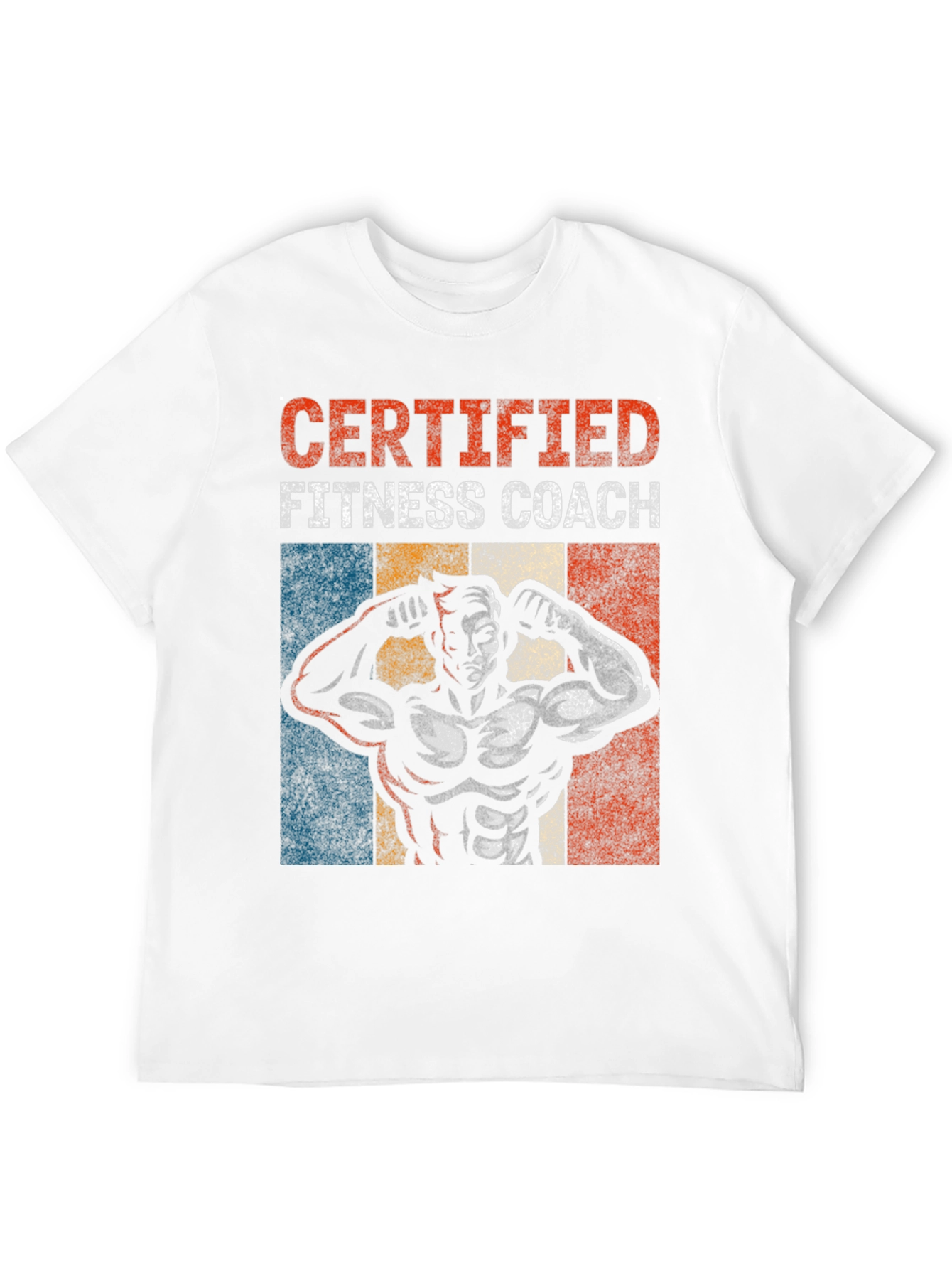 Black Certified Fitness Coach Graphic T-Shirt view 12