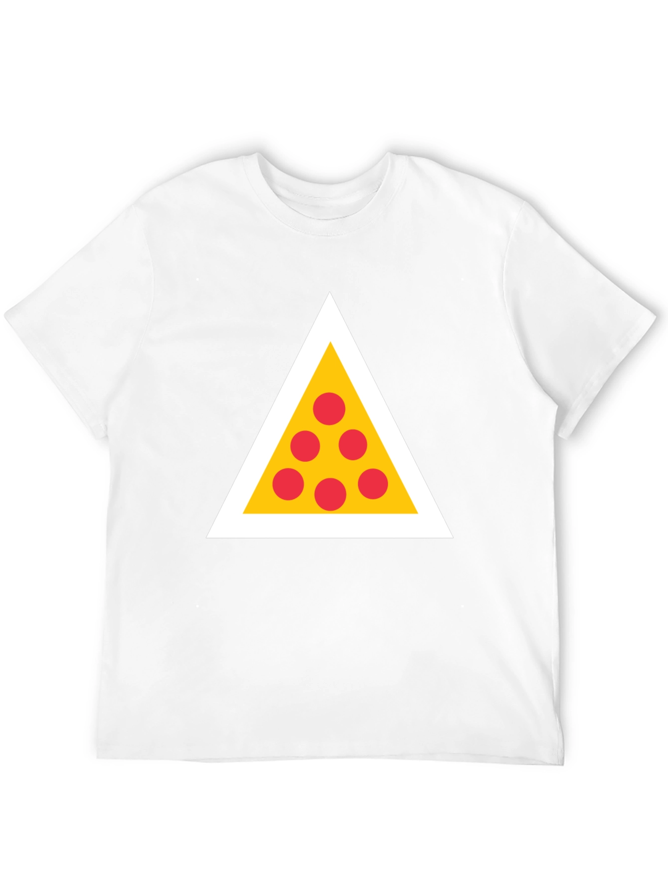 Black Pizza Triangle Graphic Tee - Black view 12