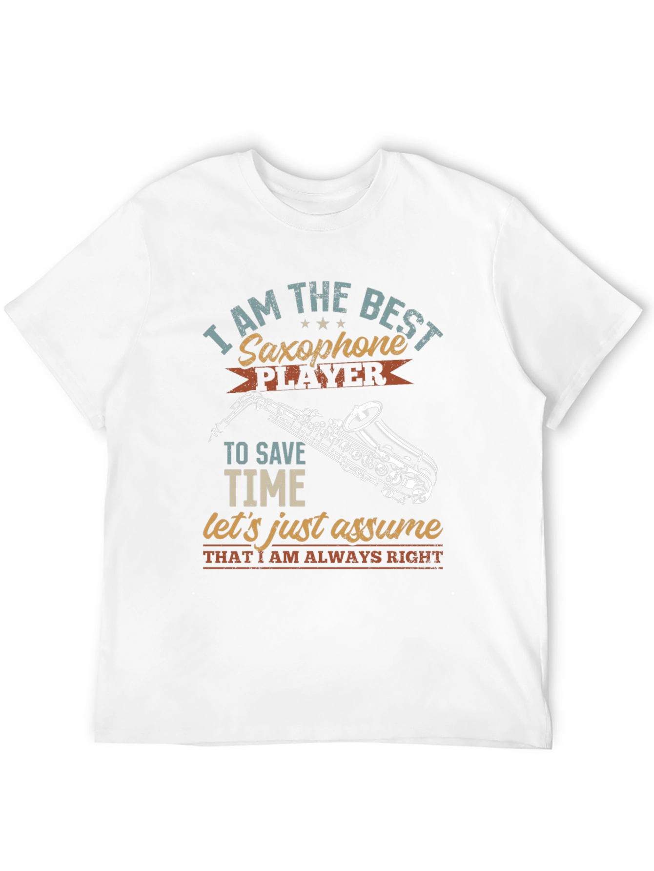 Black Saxophone Player T-Shirt - Musician Humor Tee view 12