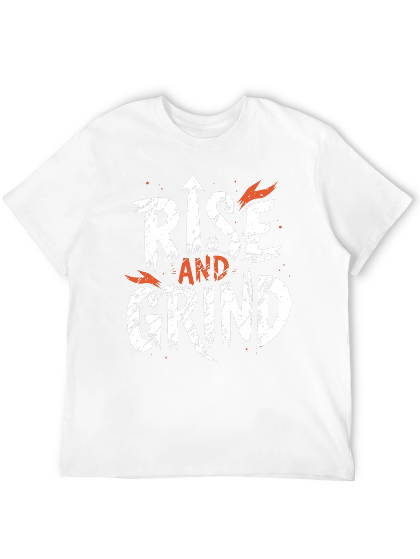 Black Rise and Grind Graphic Tee - Motivational T-Shirt view 12