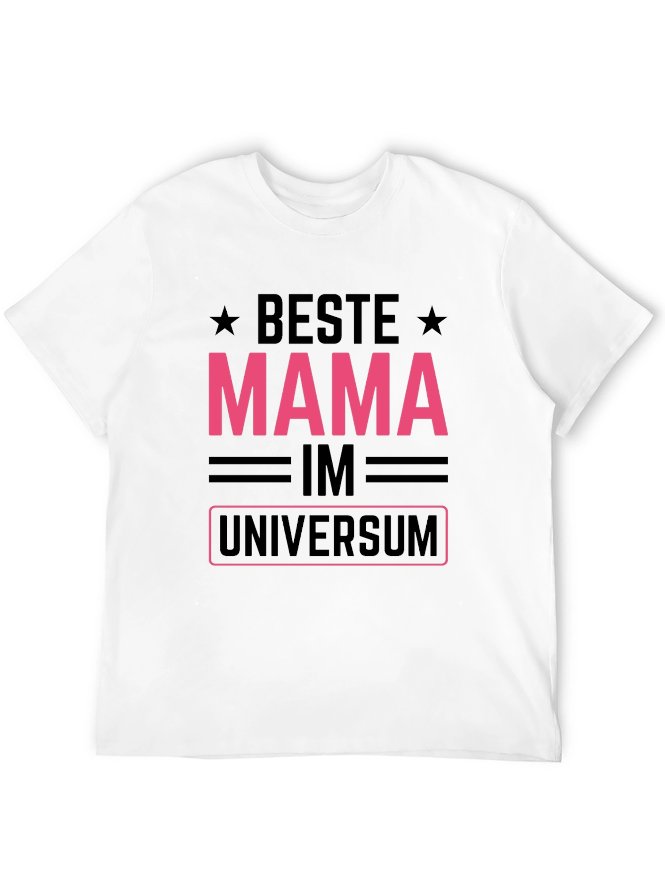 Black Beste Mama im Universum Graphic T-Shirt view 12