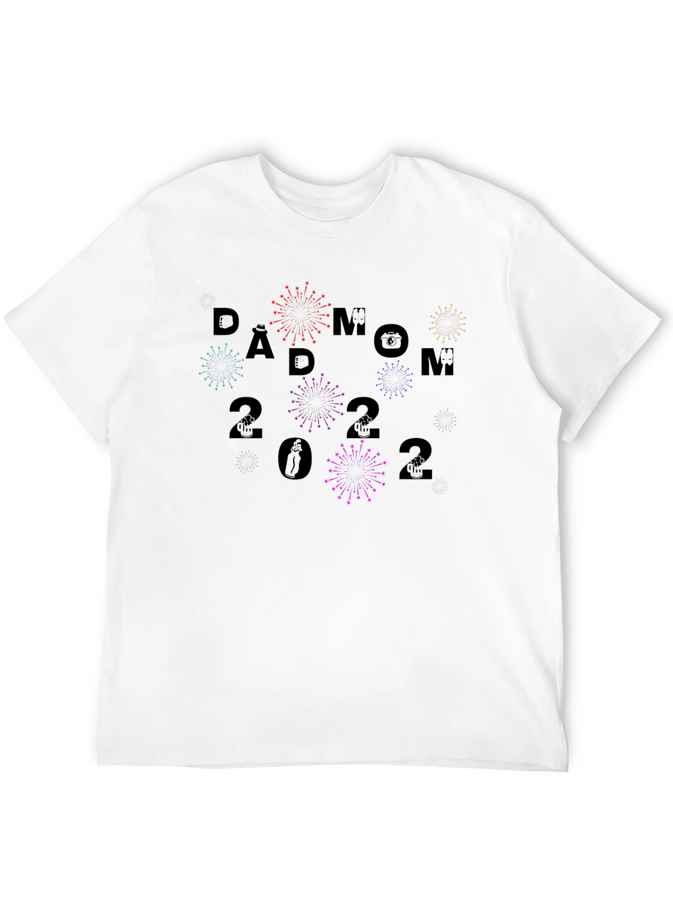 Black Dad Mom 2022 Graphic Tee view 12