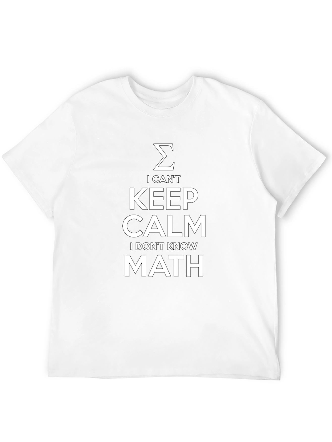 Black Funny Math T-Shirt - I Can't Keep Calm view 12