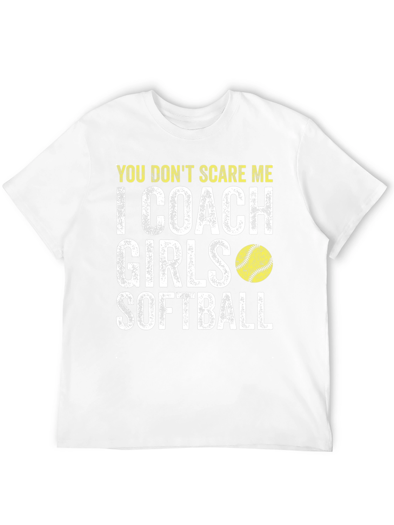 Black Coach Girls Softball T-Shirt view 12