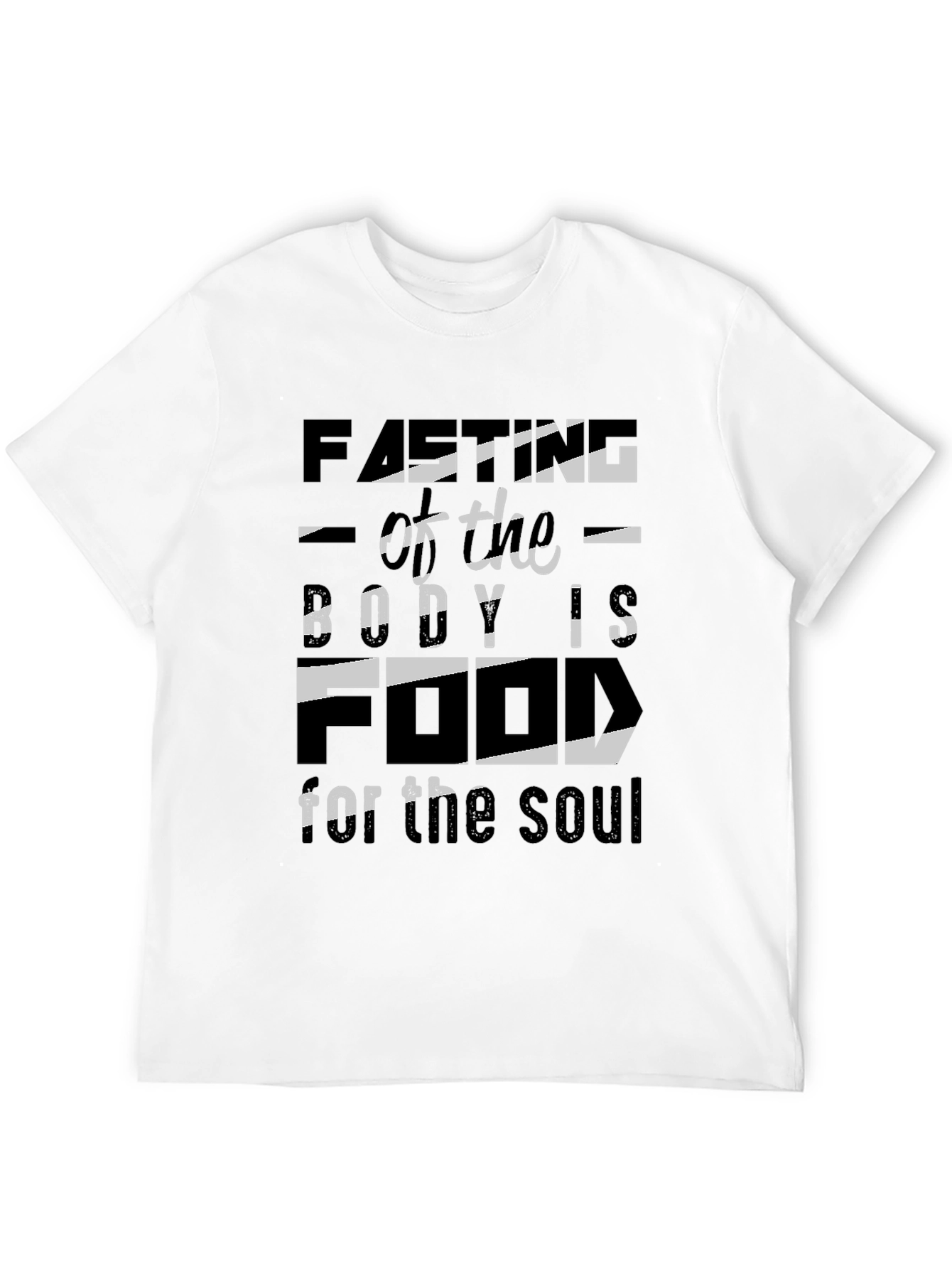 Black Fasting for the Soul Black T-Shirt view 12