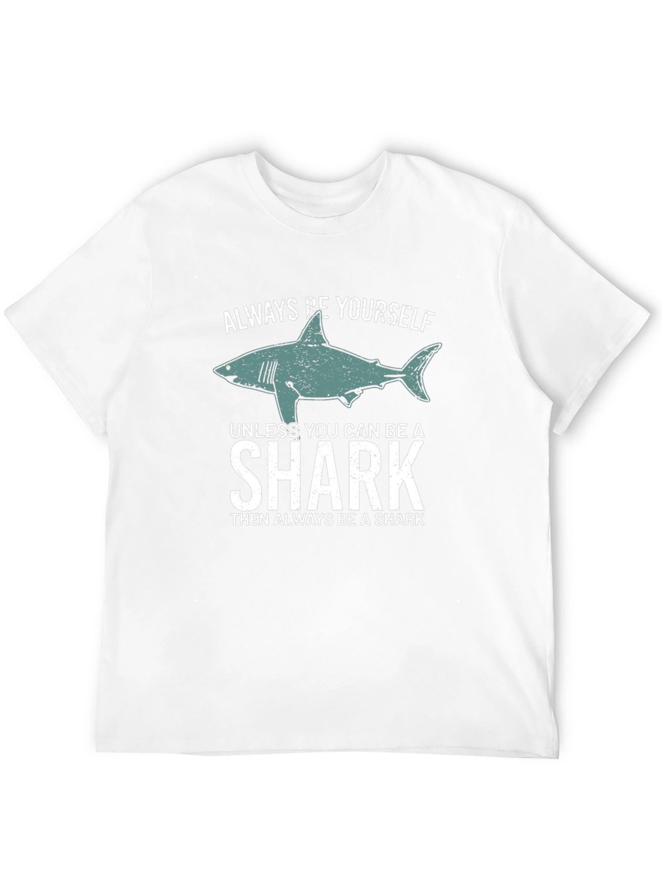 Black Always Be Yourself Shark Graphic Tee view 12