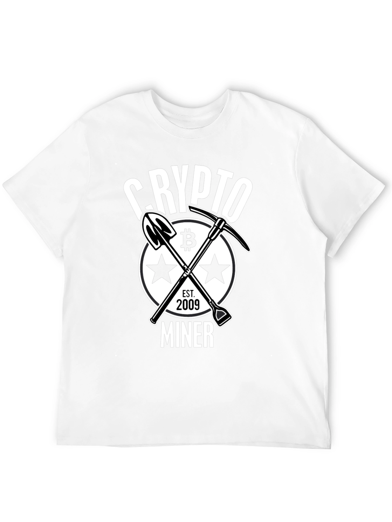 Black Crypto Miner Bitcoin Graphic Tee - Est. 2009 view 12