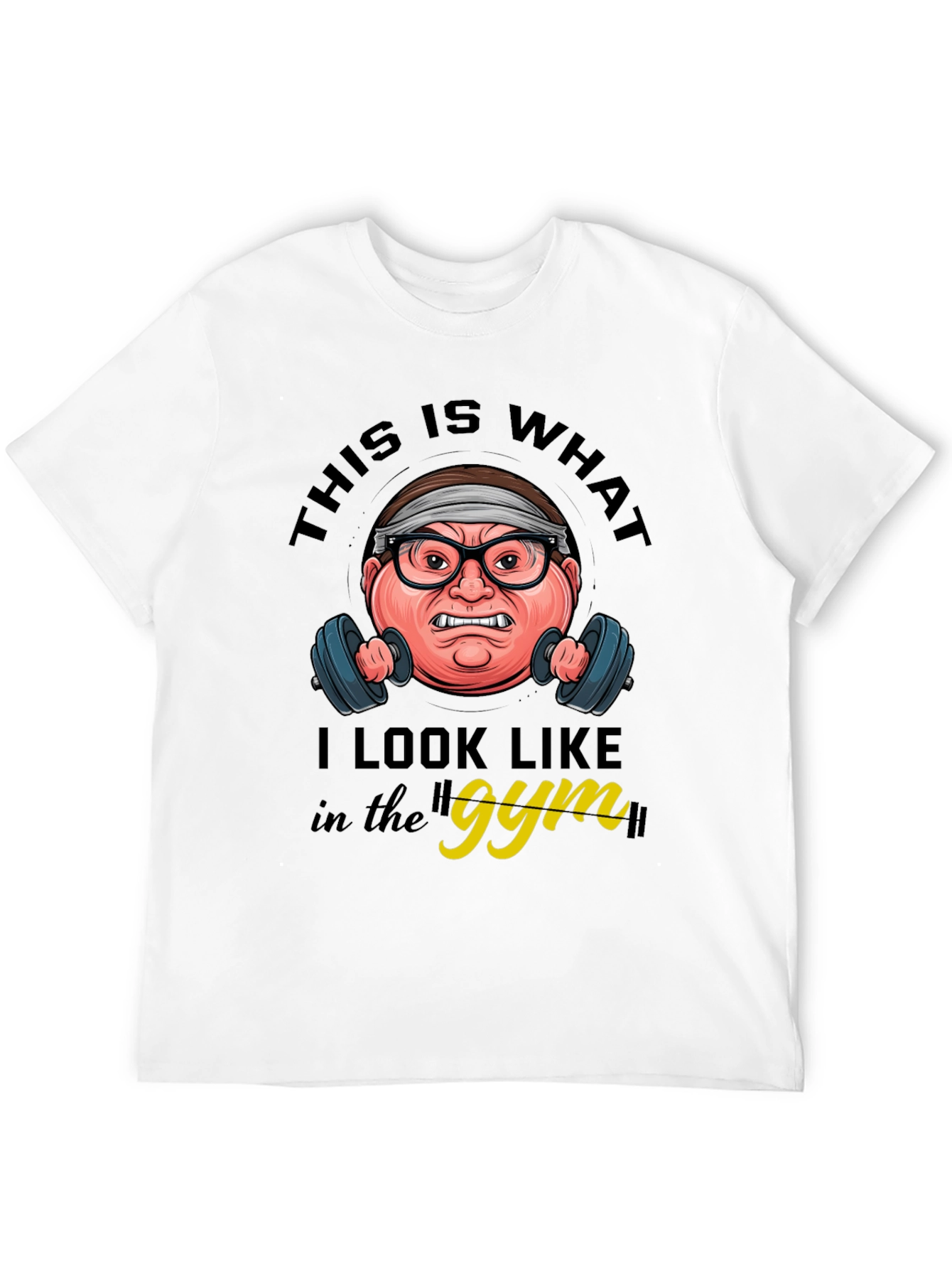 Black Gym Humor Graphic Tee - This Is What I Look Like view 12
