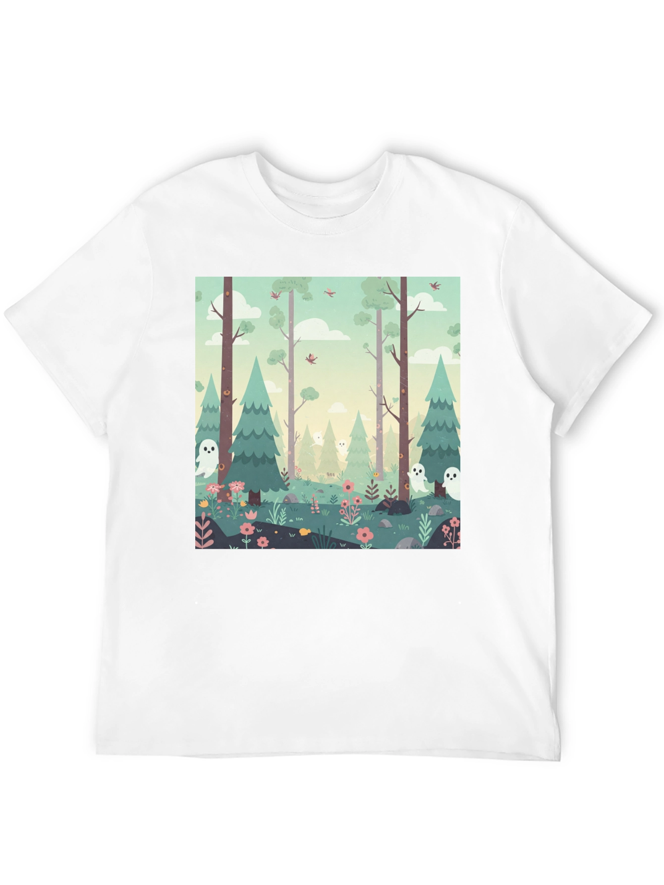Spooky Forest Graphic Tee - Unique Halloween T-Shirt - 12