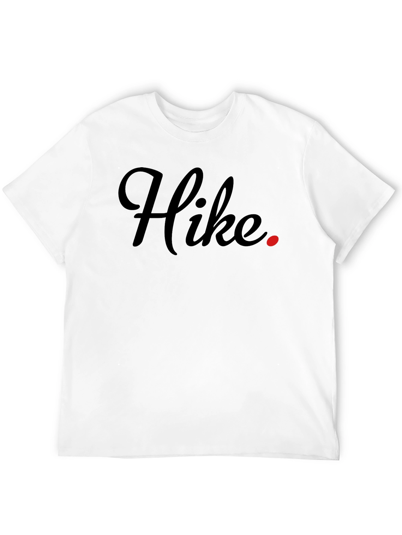 Black Hike Graphic Tee - Black Crew Neck Casual Shirt view 12