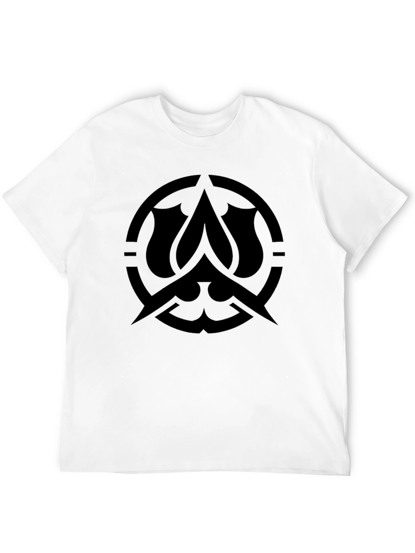 Black Black Graphic Tee - Bold Symbol Design view 12