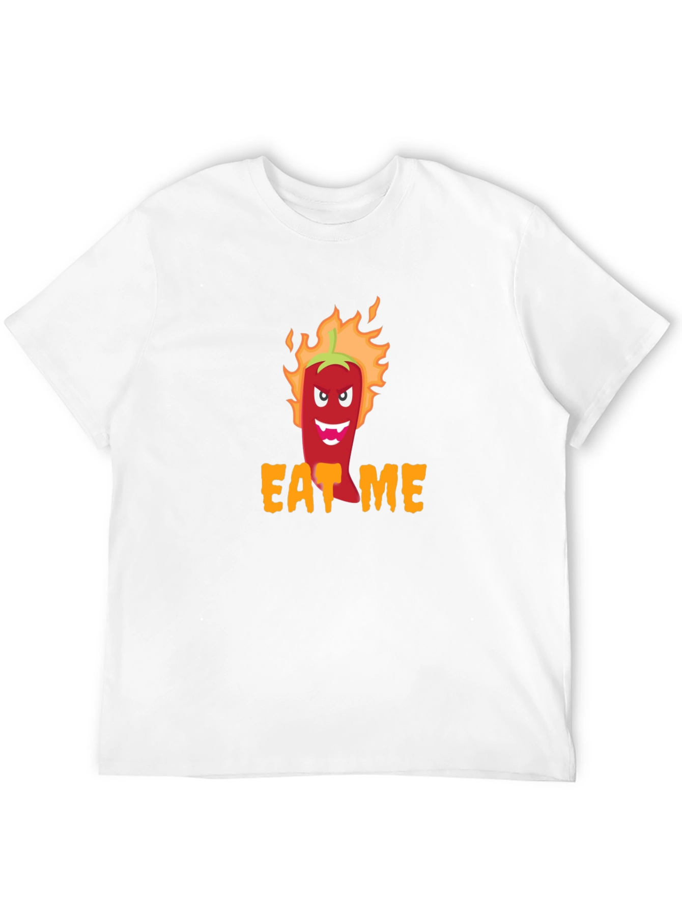 Eat Me Spicy Pepper Graphic Tee - Black T-Shirt - 12