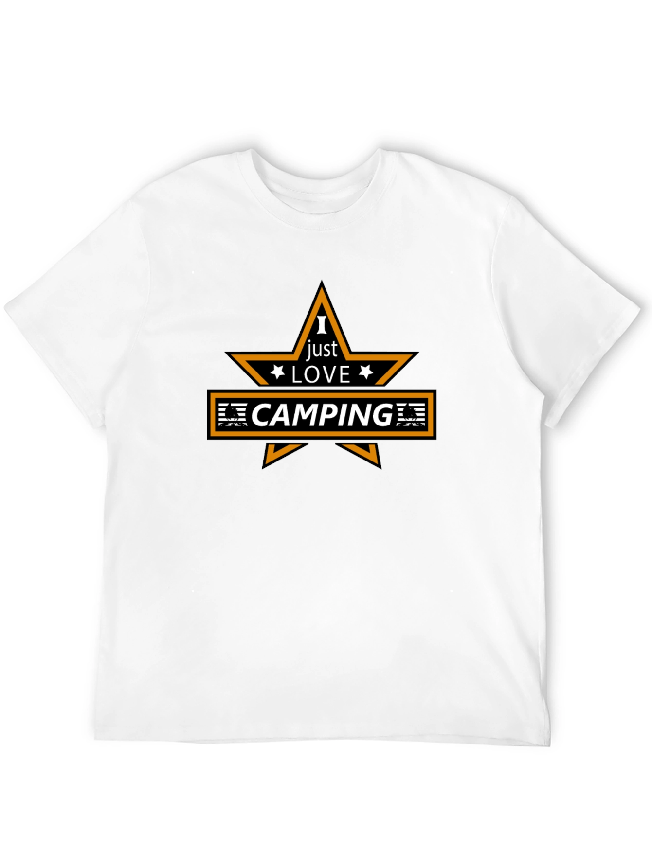 Black I Love Camping Graphic Tee - Outdoor Adventure Shirt view 12