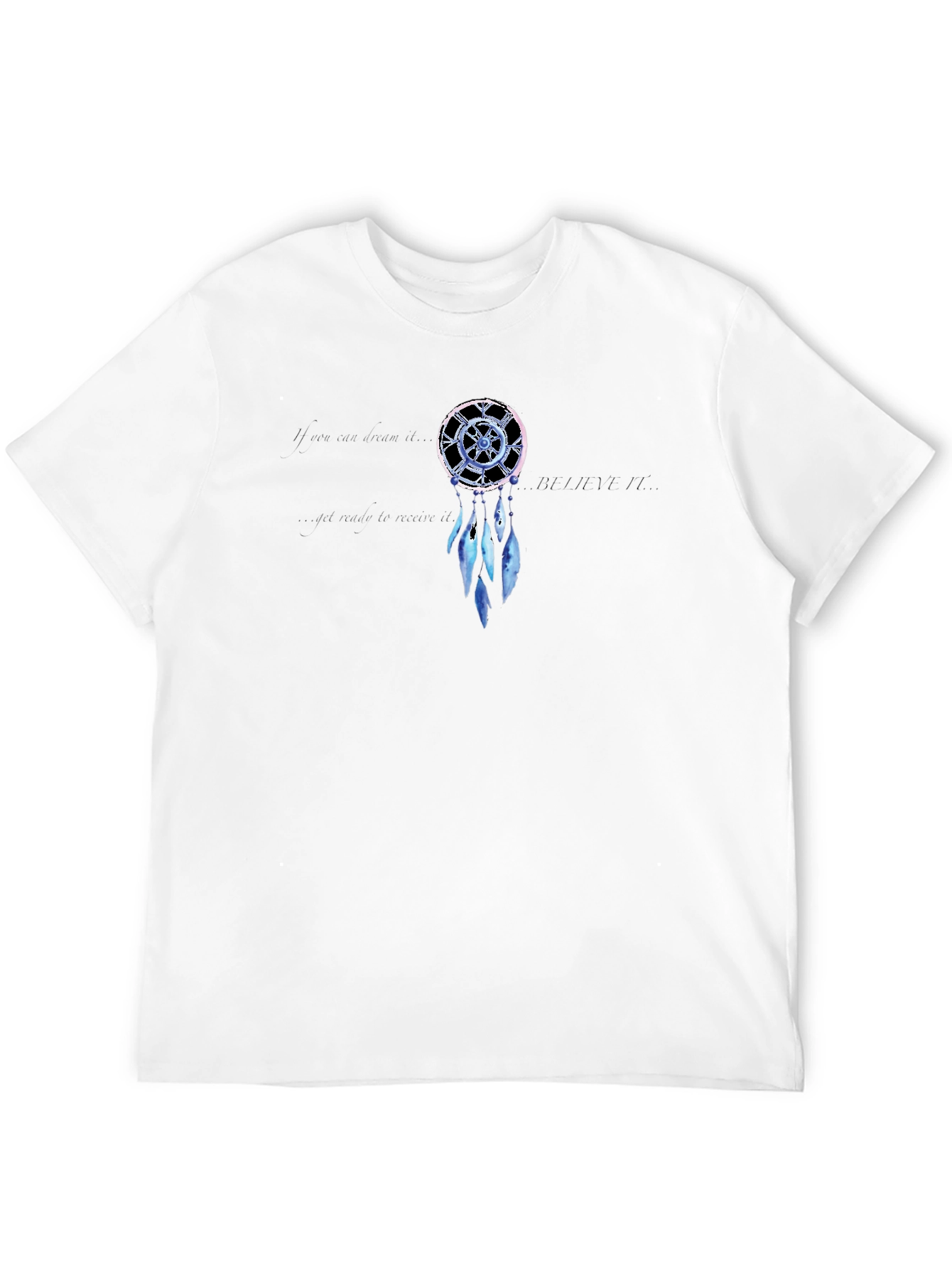 Black Dreamcatcher Believe Graphic T-Shirt view 12