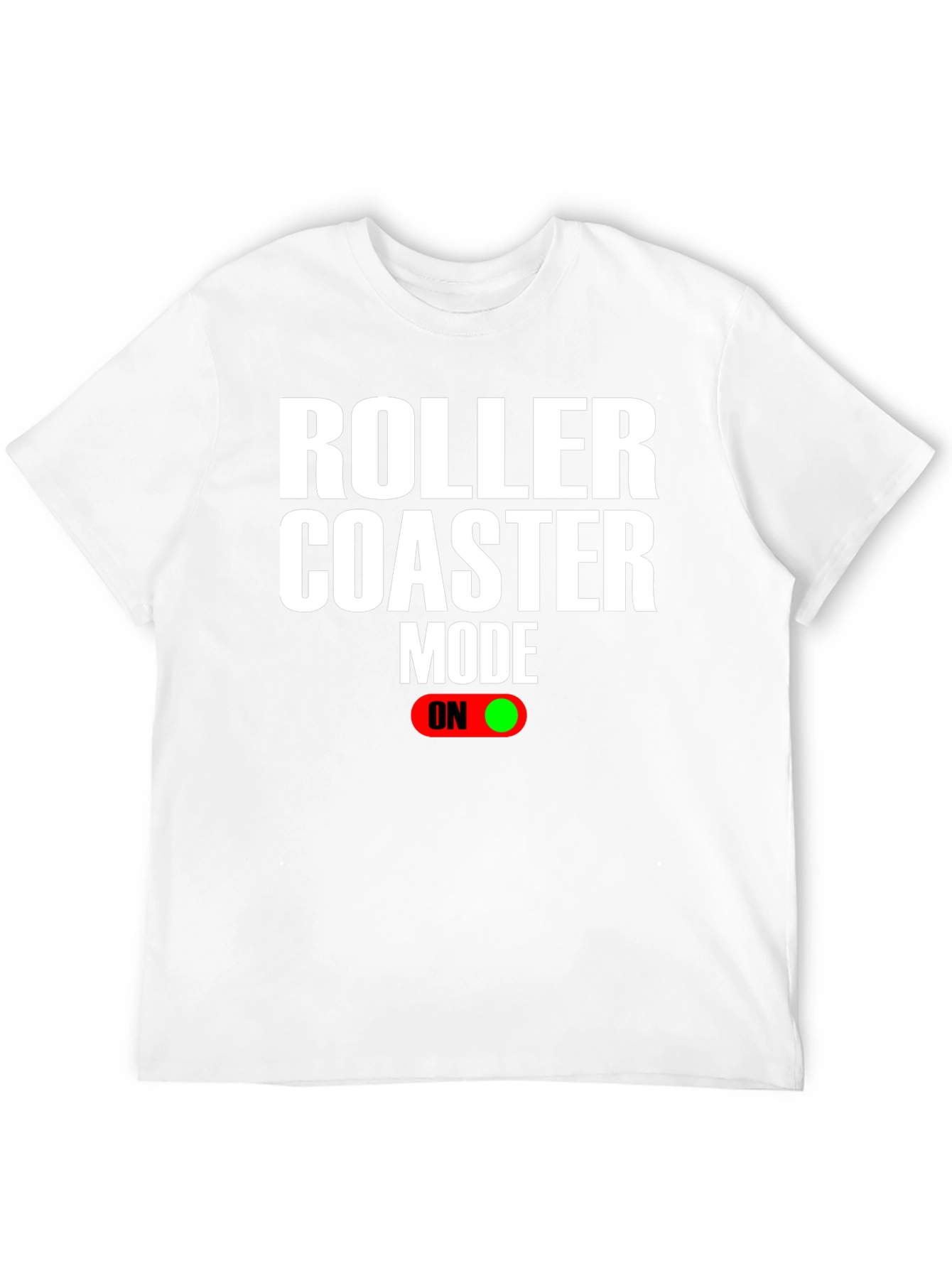 Black Roller Coaster Mode On T-Shirt view 12