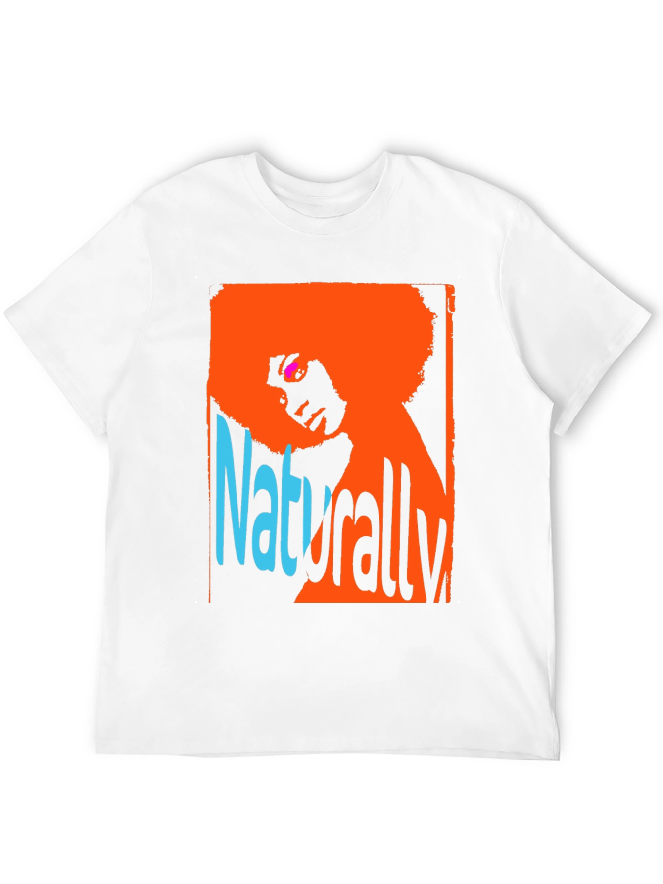 Black Retro Naturally Afro Graphic Tee view 12