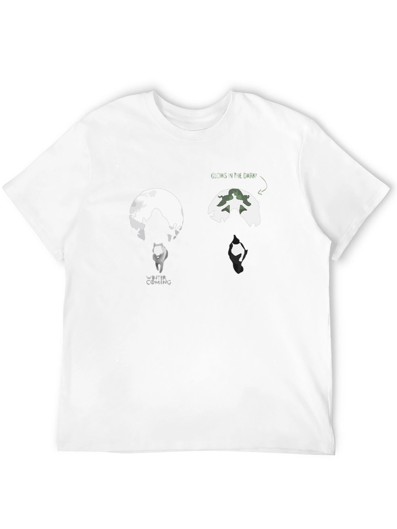 Black Winter is Coming Glow in the Dark T-Shirt view 12