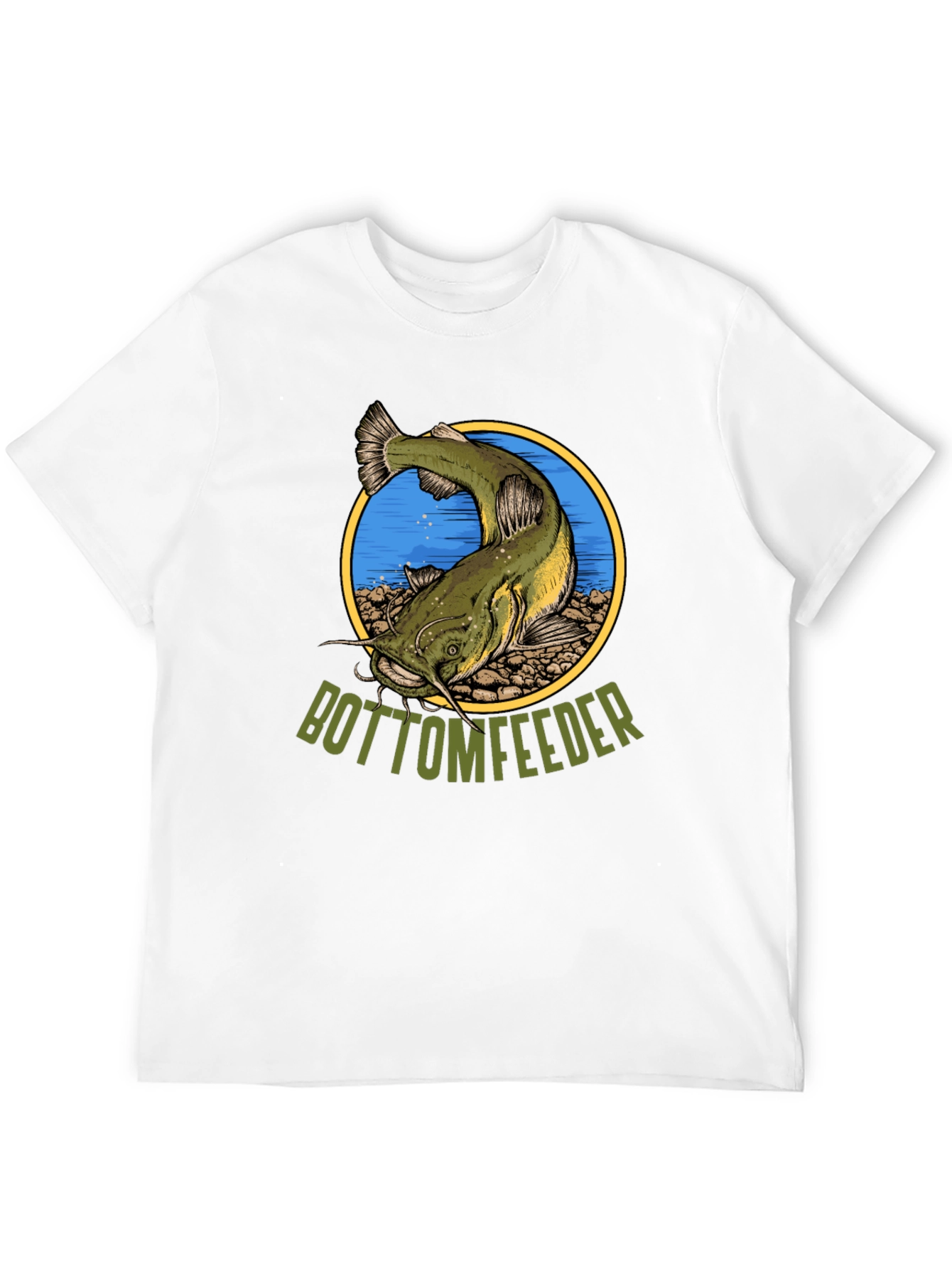 Black Bottom Feeder Fish Graphic T-Shirt view 12