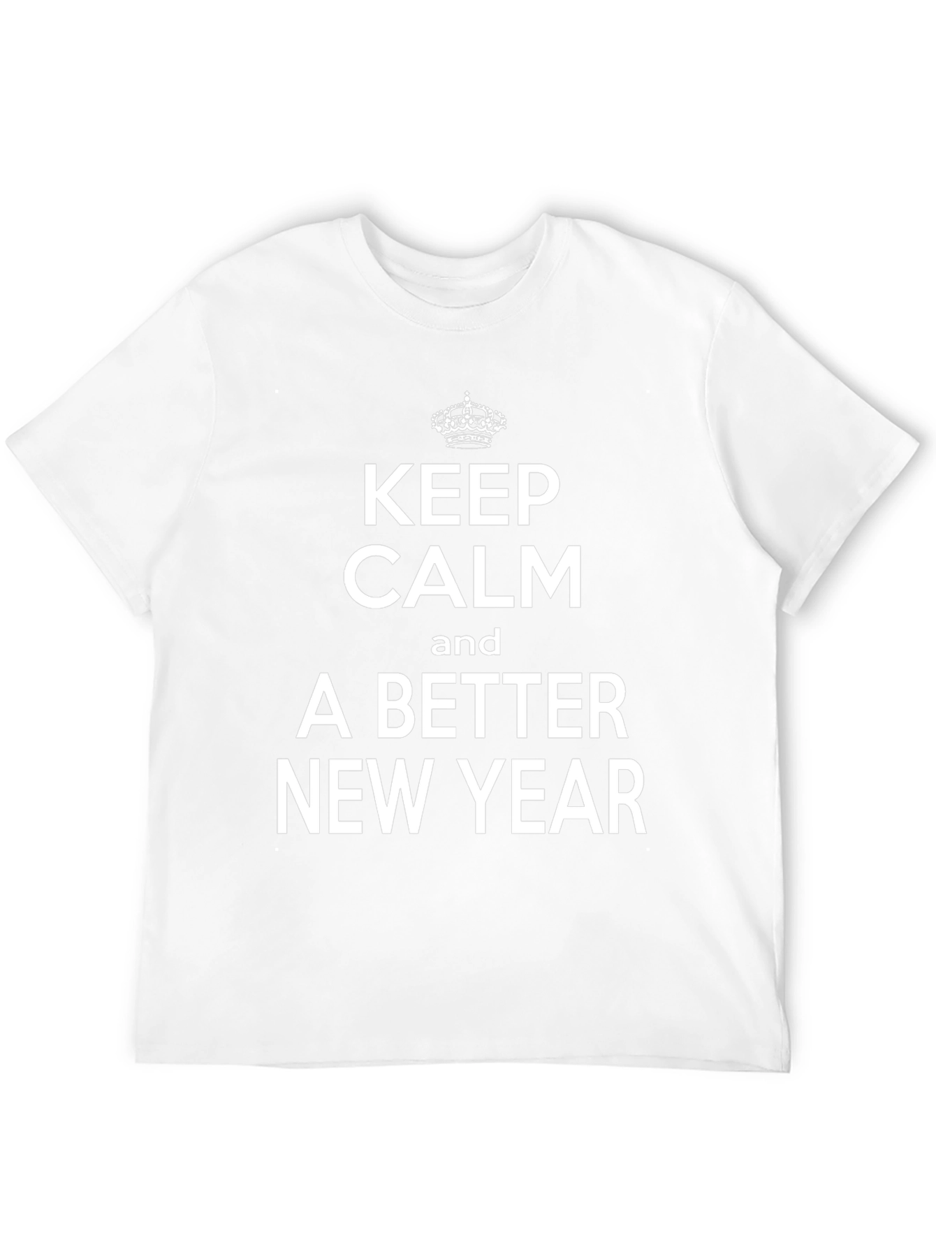 Black Keep Calm New Year T-Shirt view 12