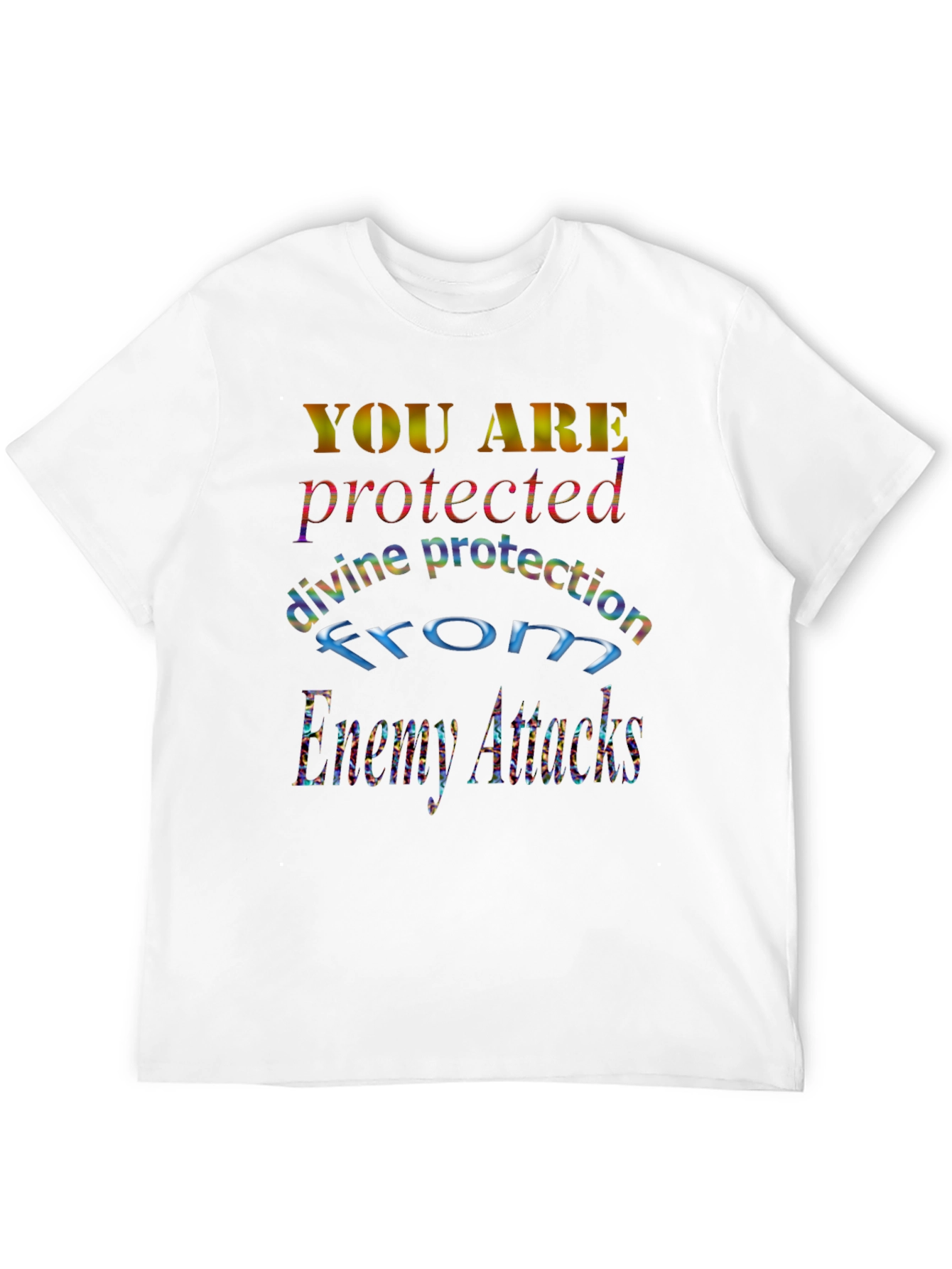Black Protected Graphic Tee - Divine Protection view 12