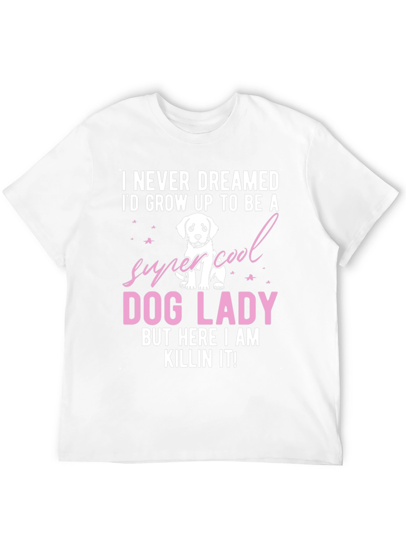 Black Dog Lady T-Shirt - Super Cool Dog Lover Tee view 12