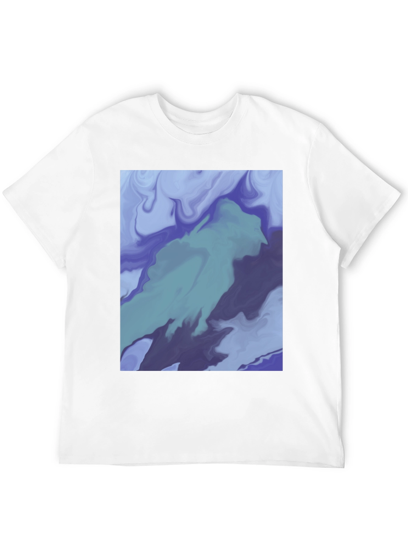 Black Abstract Art Tee - Modern Graphic T-Shirt view 12