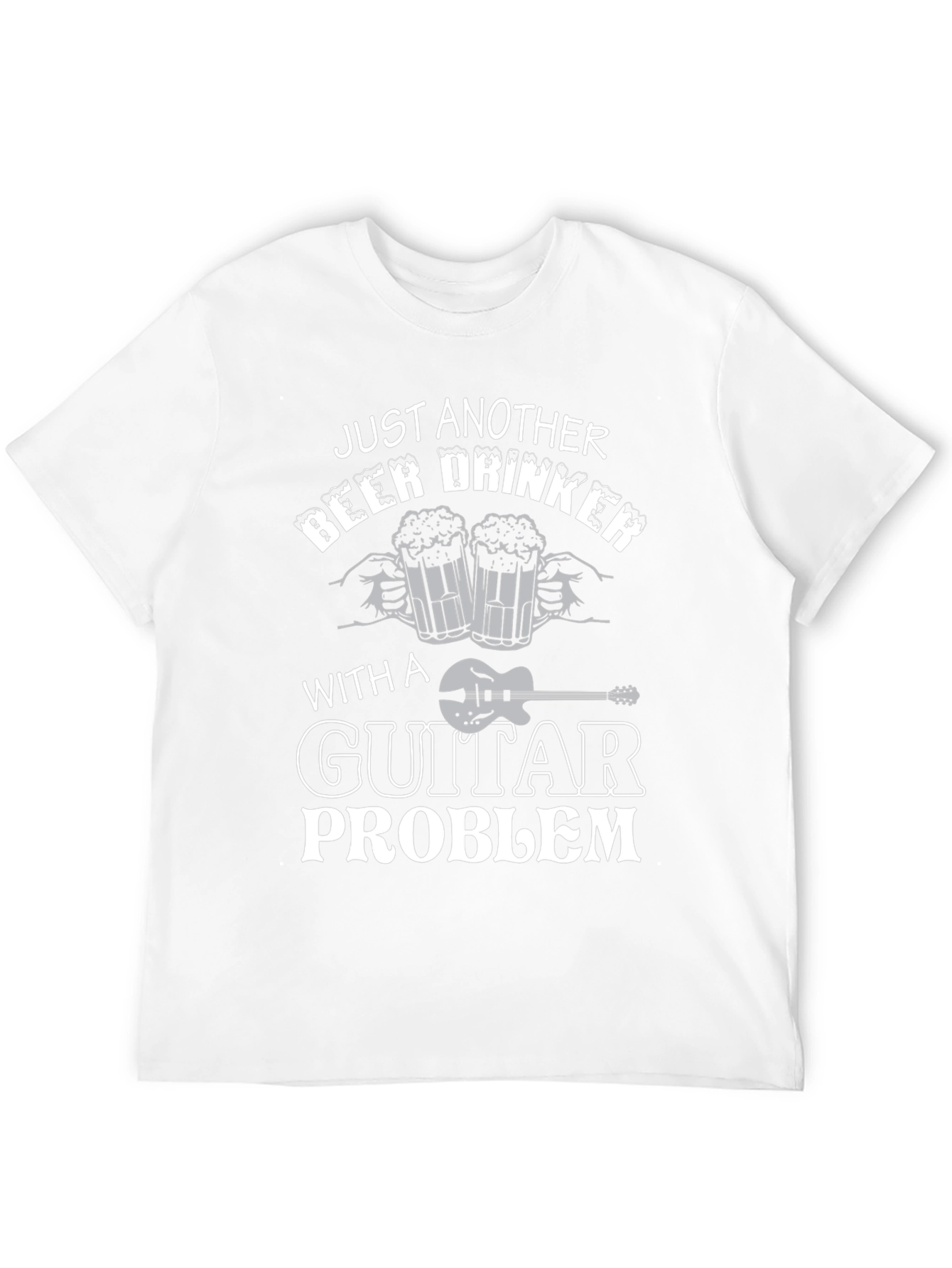 Black Just Another Beer Drinker with Guitar Problem T-Shirt view 12