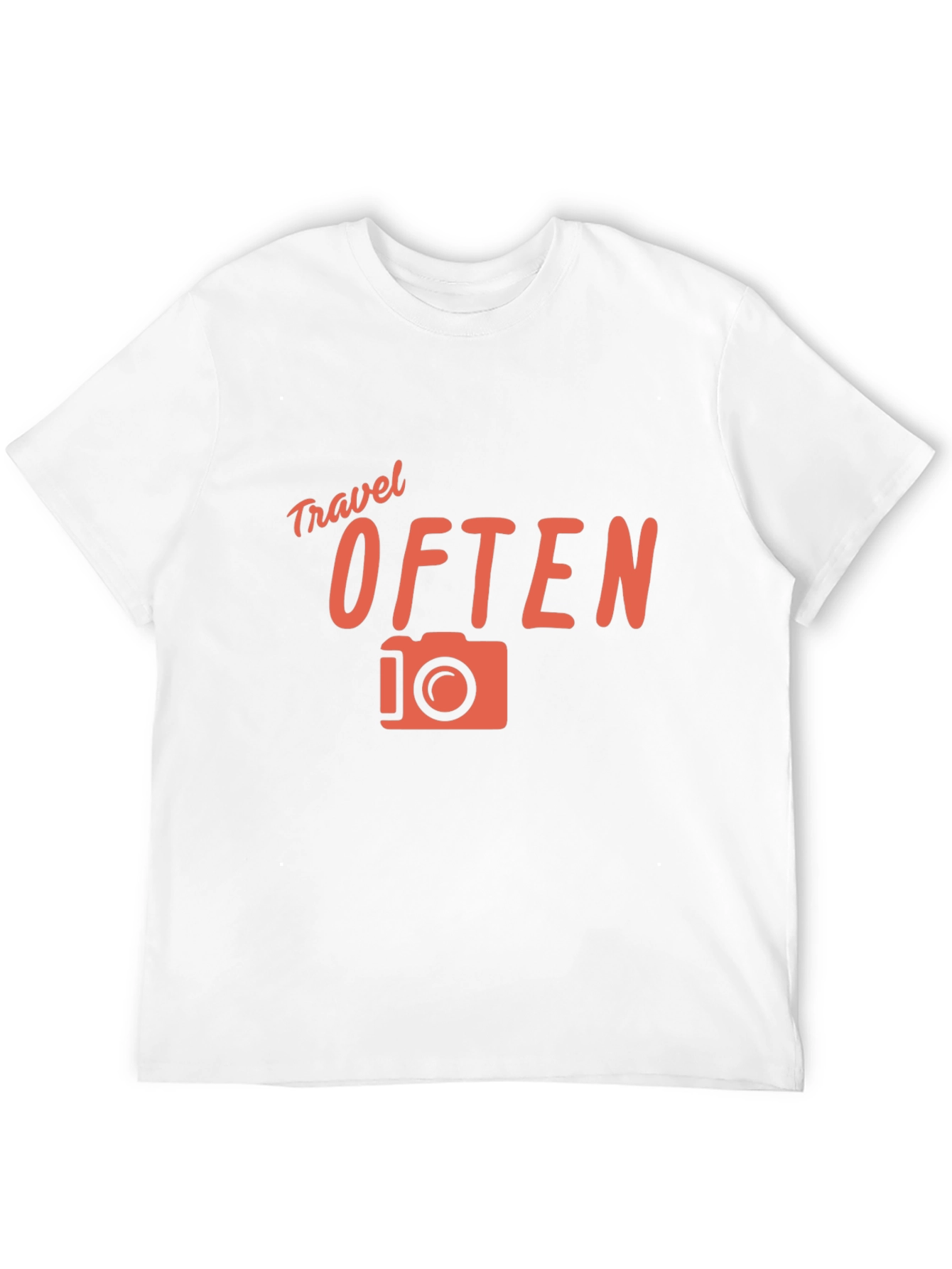 Black Travel Often Graphic Tee - Black Crew Neck T-Shirt view 12