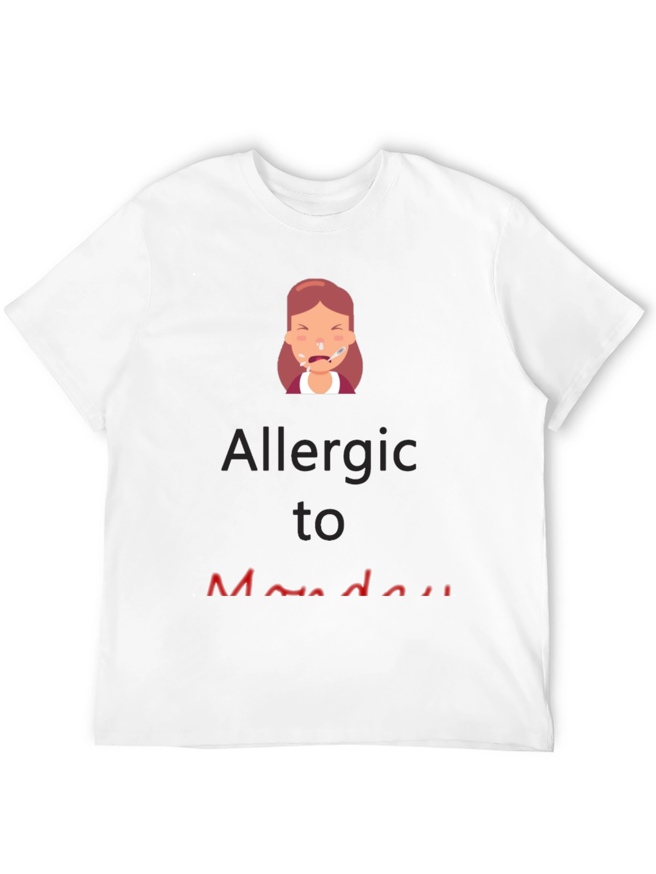 Black Allergic to Monday Black T-Shirt view 12