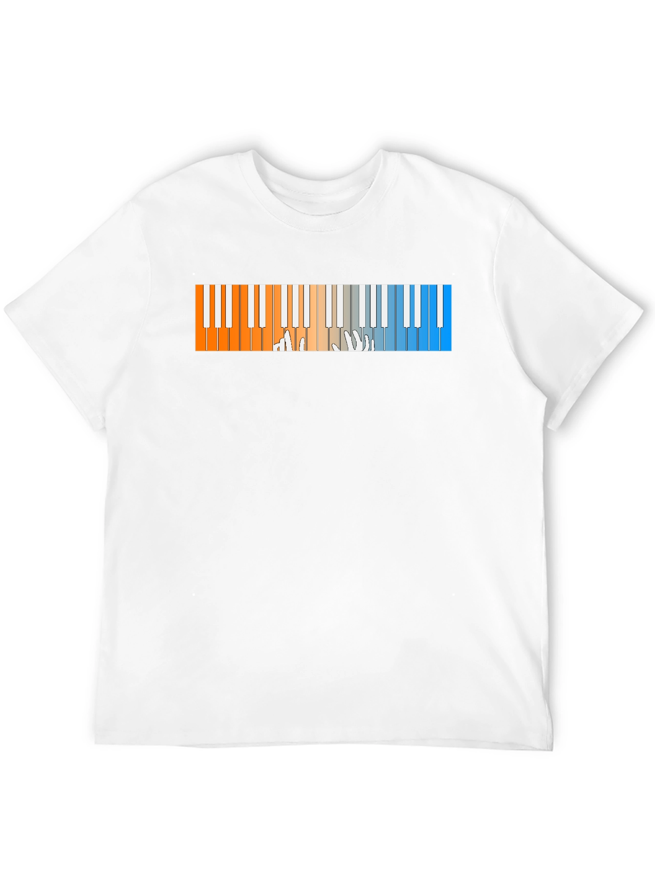 Black Piano Keys Graphic T-Shirt - Cool Musician Tee view 12
