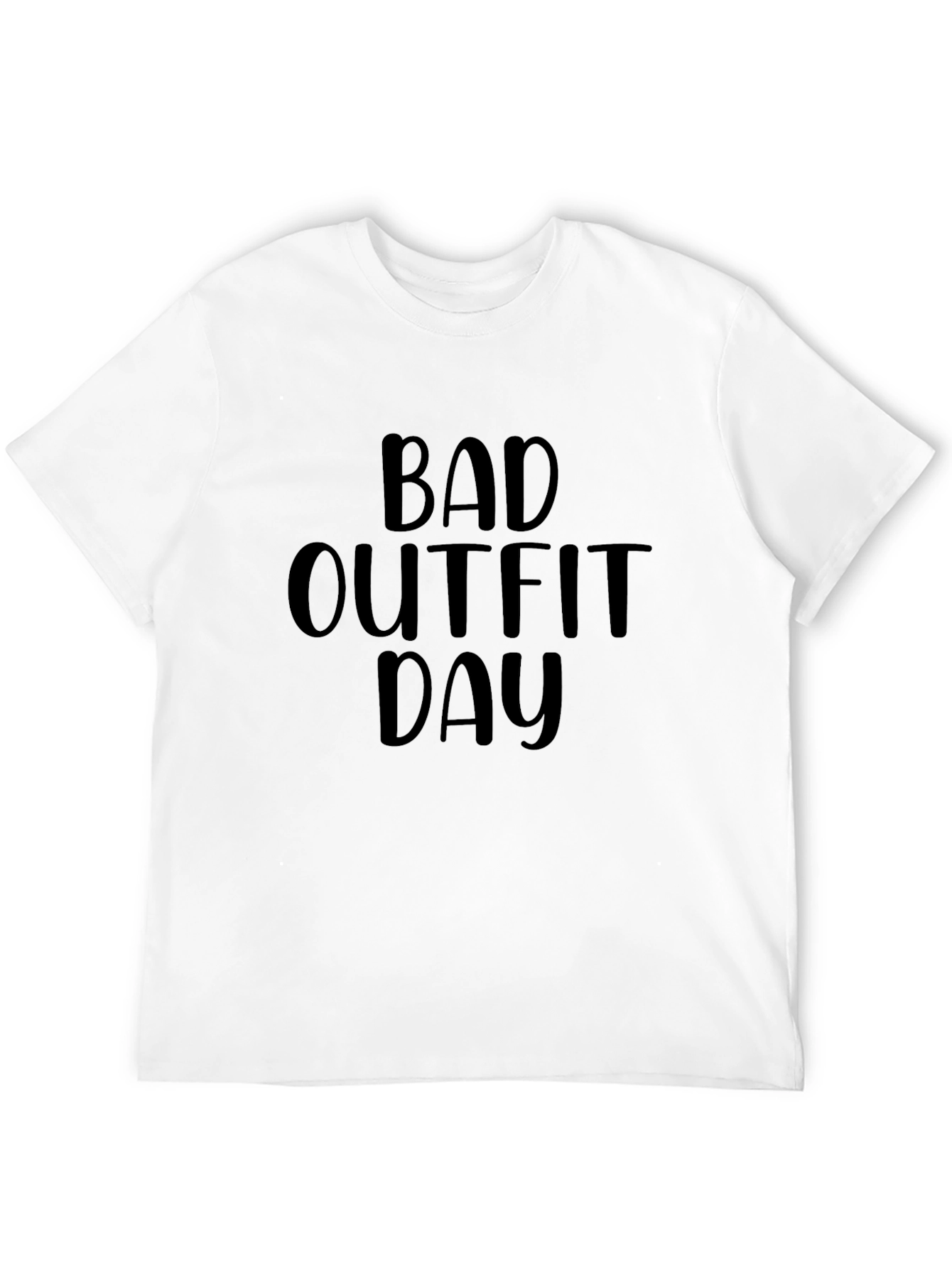 Black Bad Outfit Day Black Graphic T-Shirt view 12