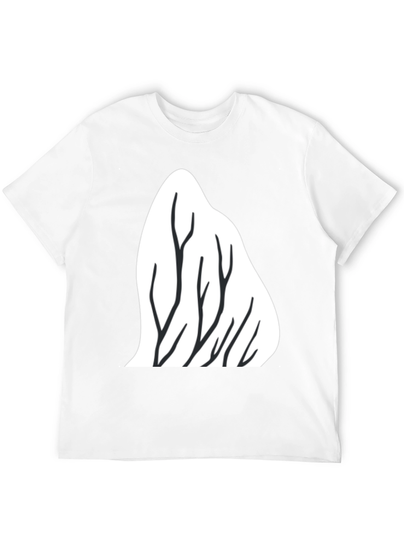 Black Mountain Trees Graphic Tee - Black view 12