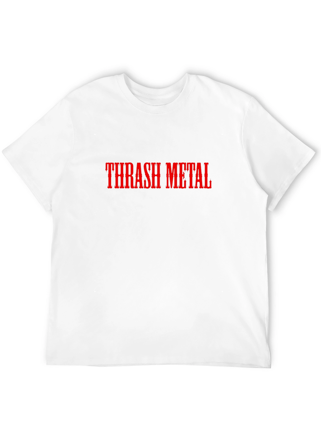 Black Thrash Metal Graphic Tee - Black Cotton T-Shirt view 12