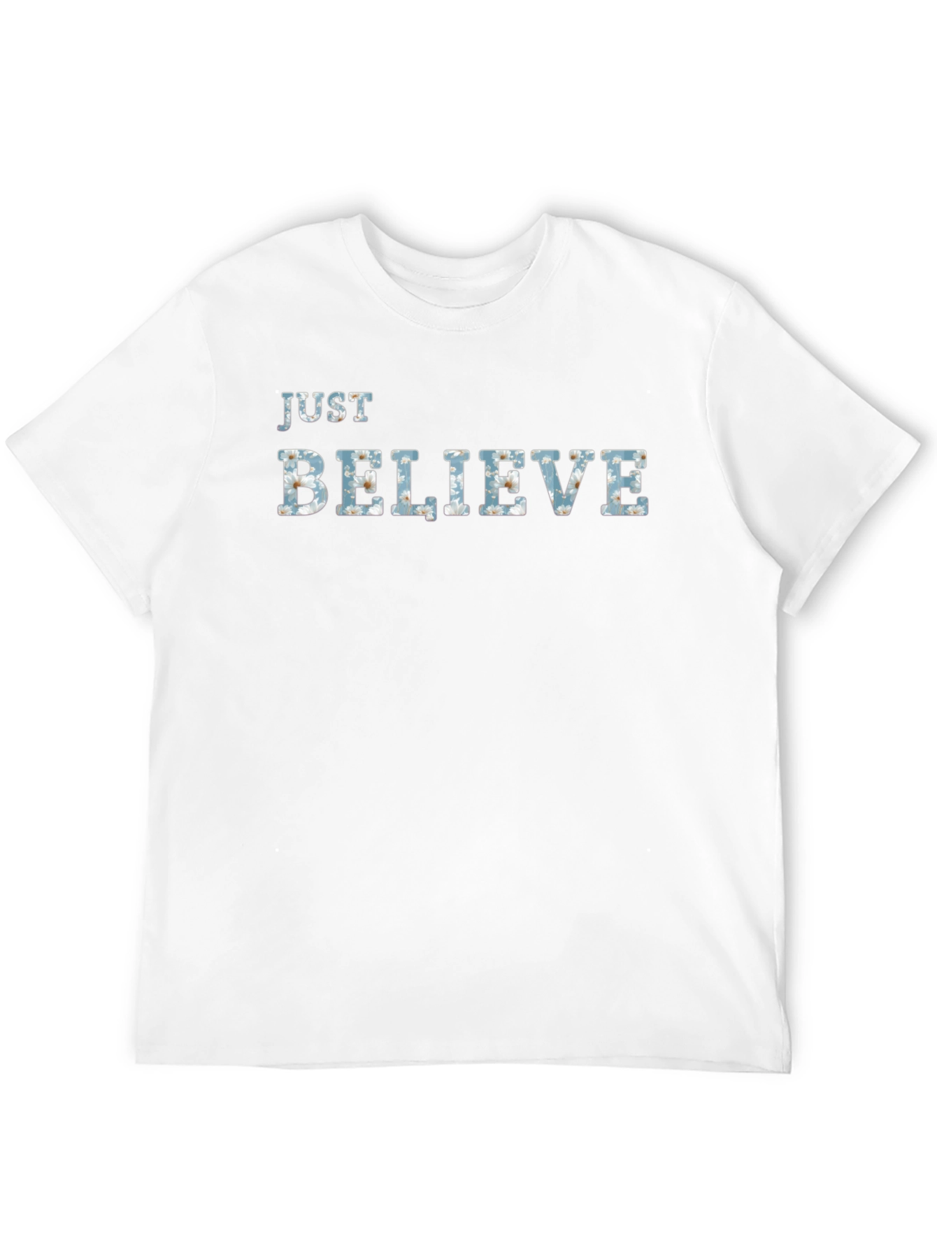 Black Just Believe Graphic Tee - Men's Black T-Shirt view 12