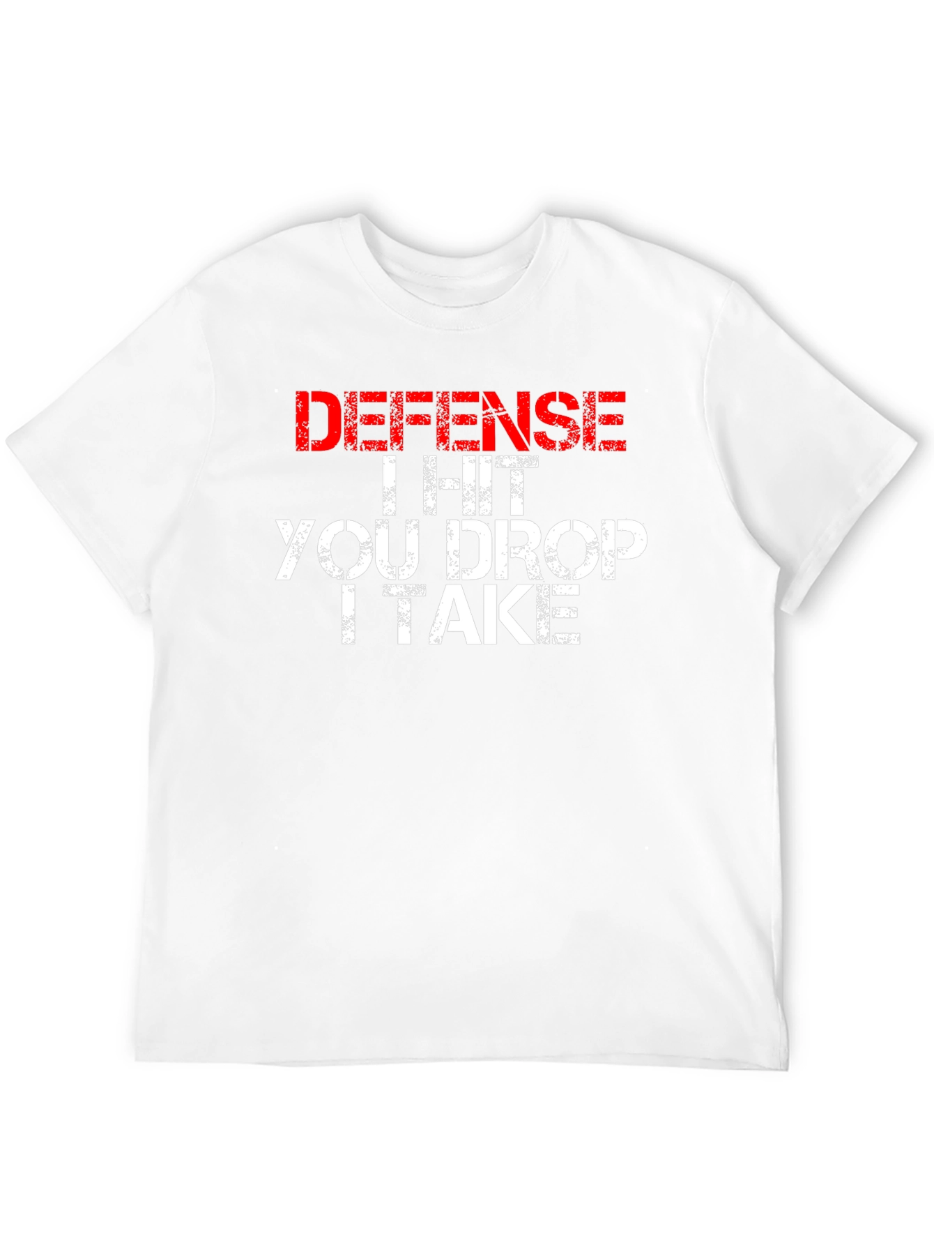 Black Defense I Hit You Drop I Take Funny T-Shirt view 12