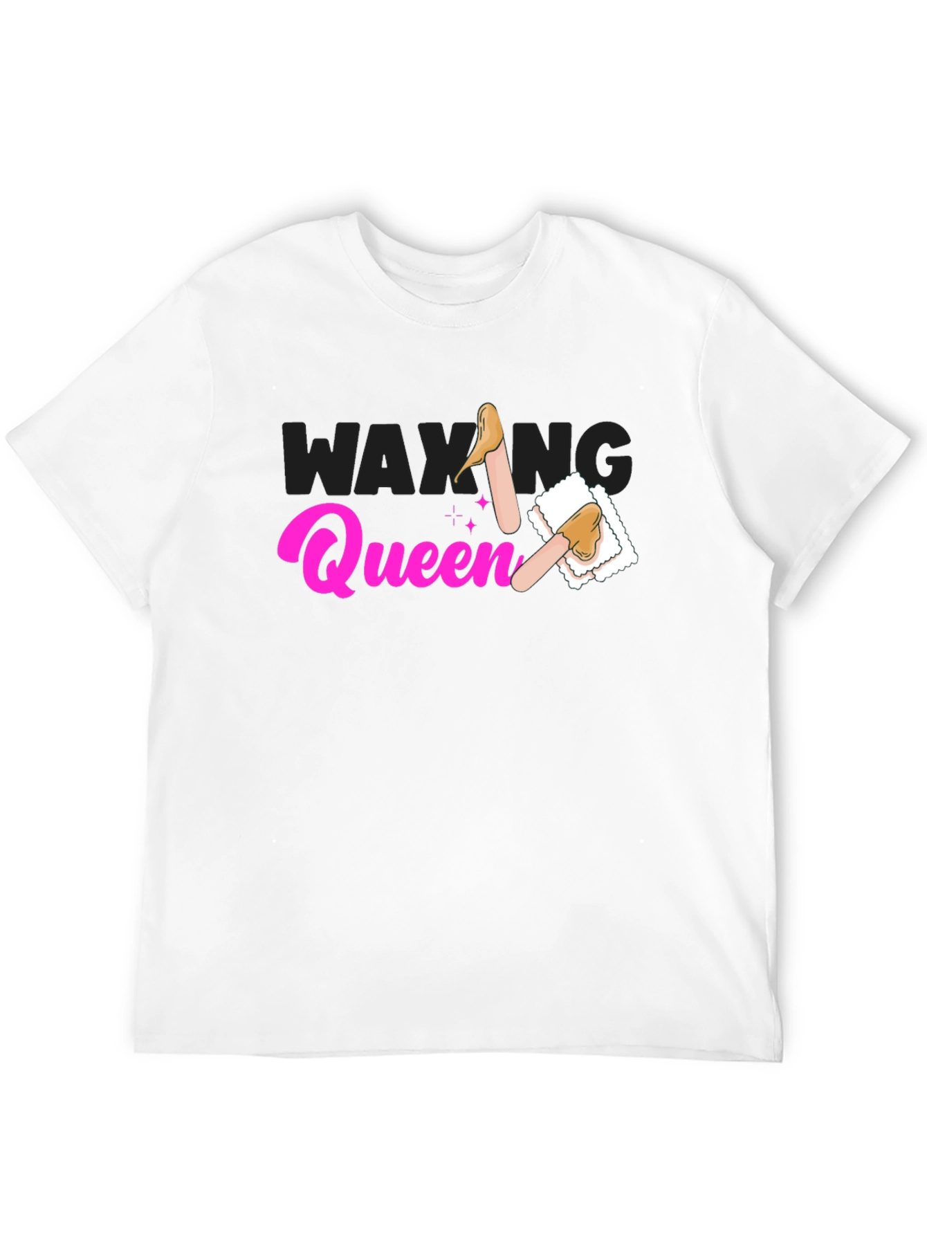 Black Waxing Queen T-Shirt - Beauty Spa Apparel view 12