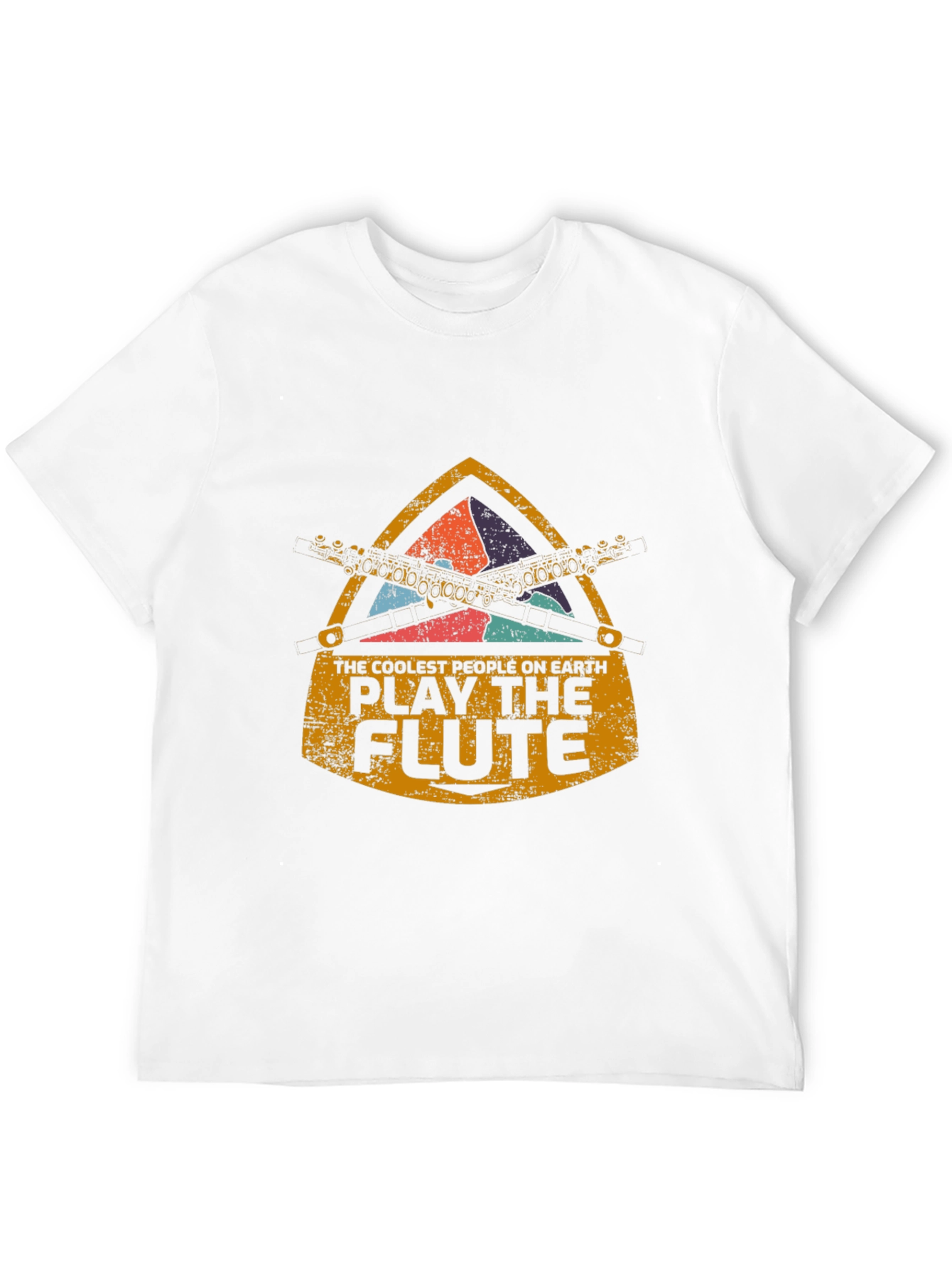 Black Coolest People Play the Flute T-Shirt view 12