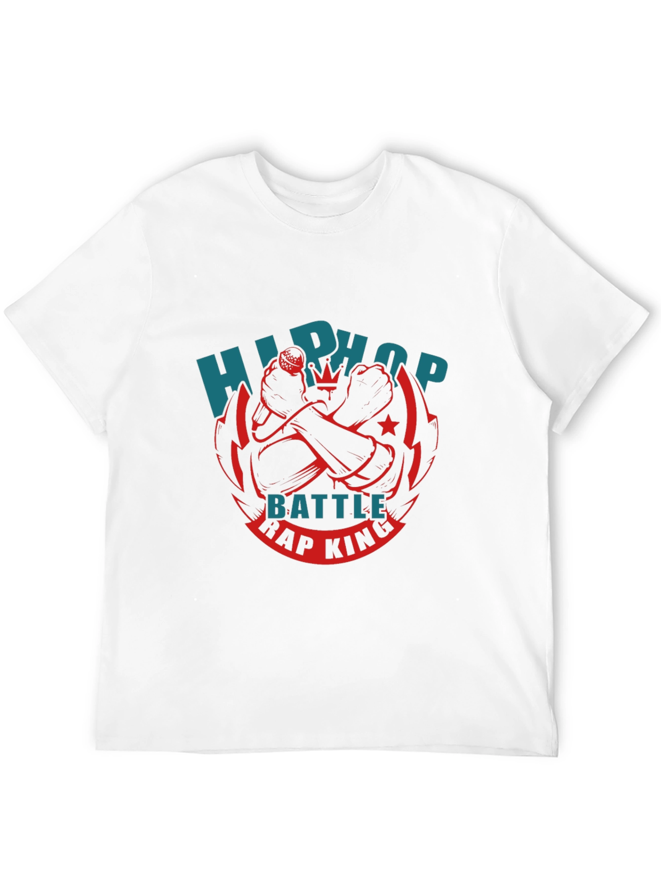 Black Hip Hop Battle Rap King T-Shirt - Black view 12