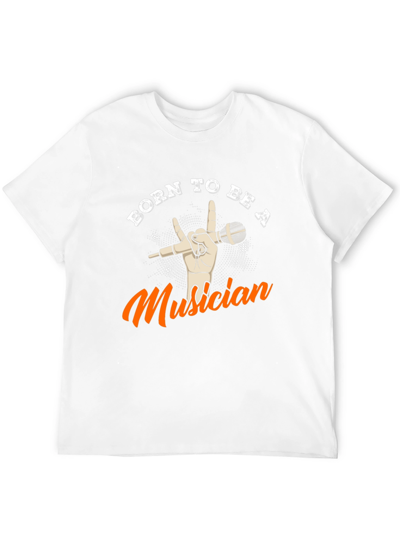 Black Born To Be A Musician Black Graphic T-Shirt view 12