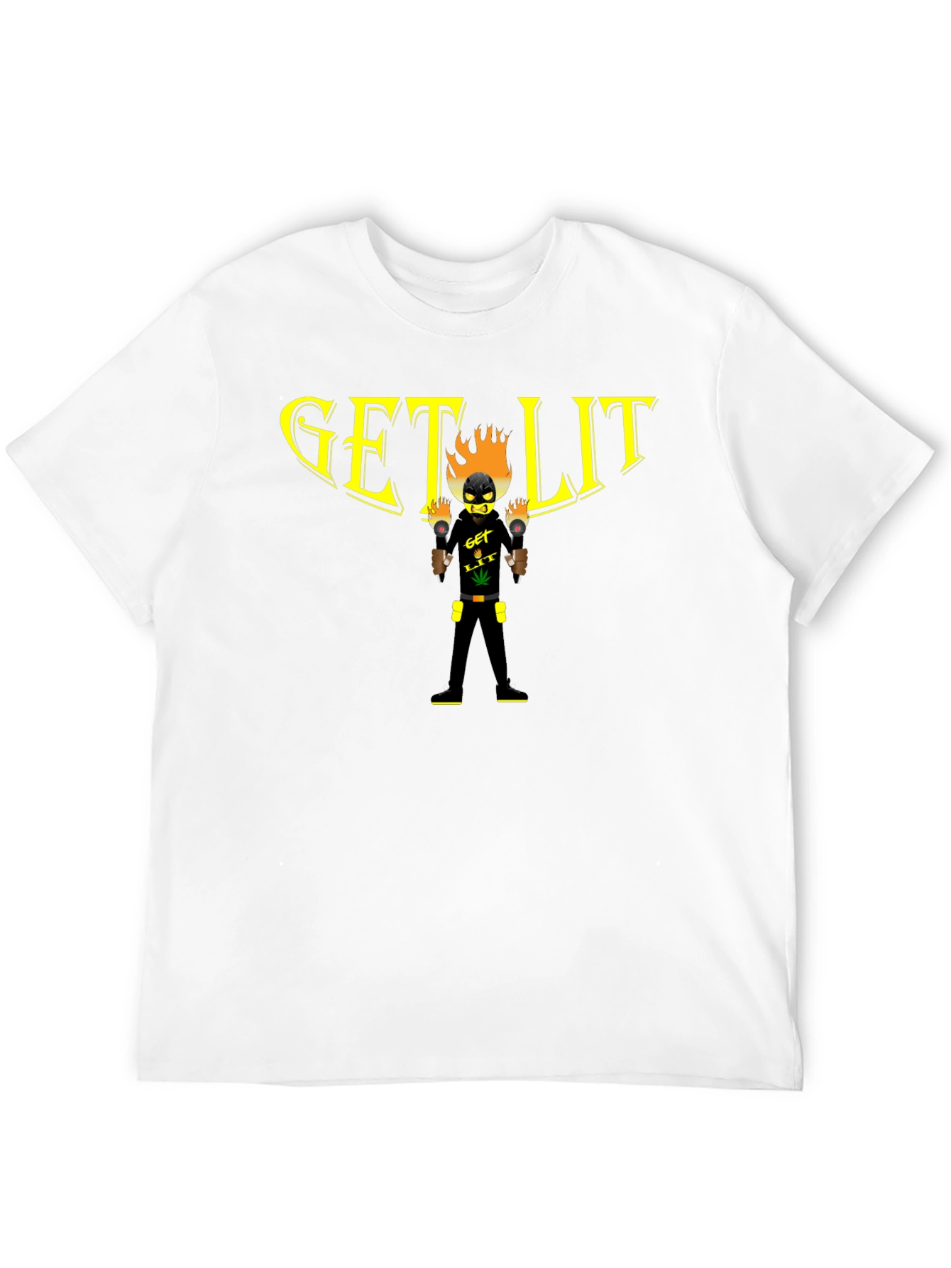 Black Get Lit Graphic T-Shirt - Black view 12