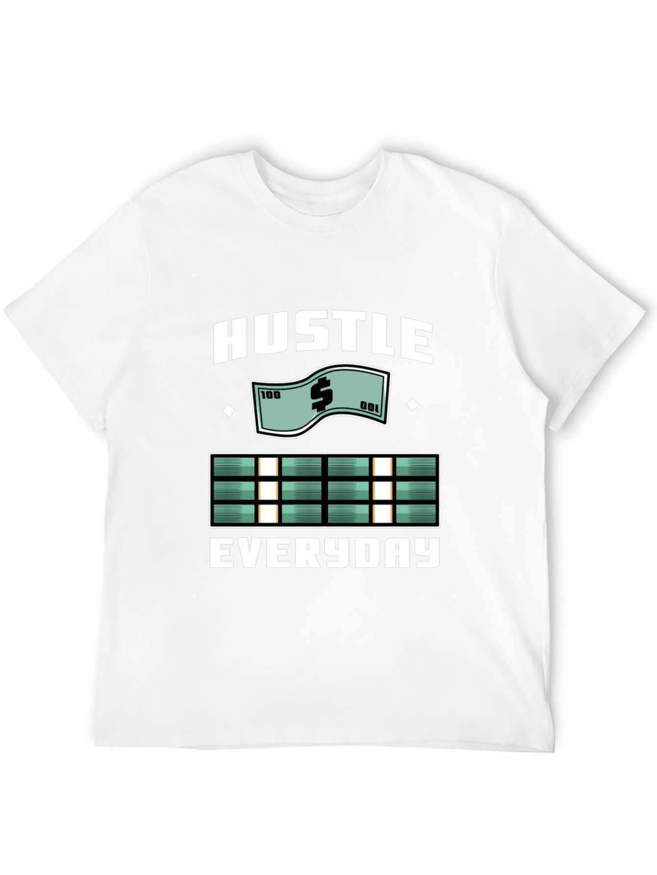 Black Hustle Everyday Graphic T-Shirt view 12