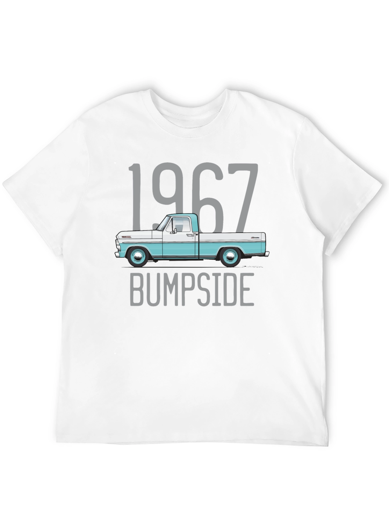 Black 1967 Bump Side Truck Graphic Tee view 12