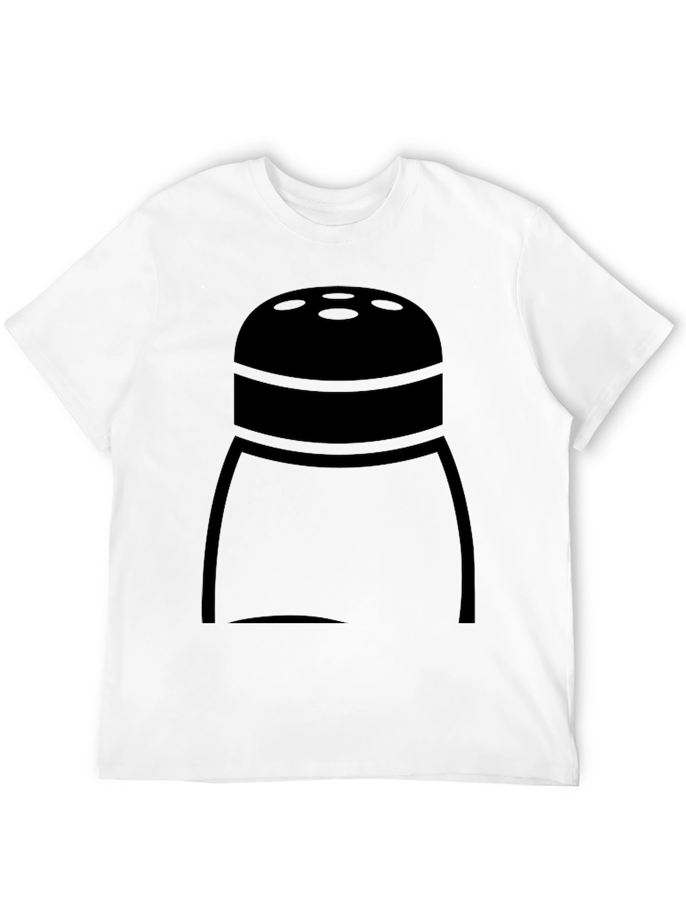 Black Salt Shaker Graphic T-Shirt - Funny Food Tee view 12