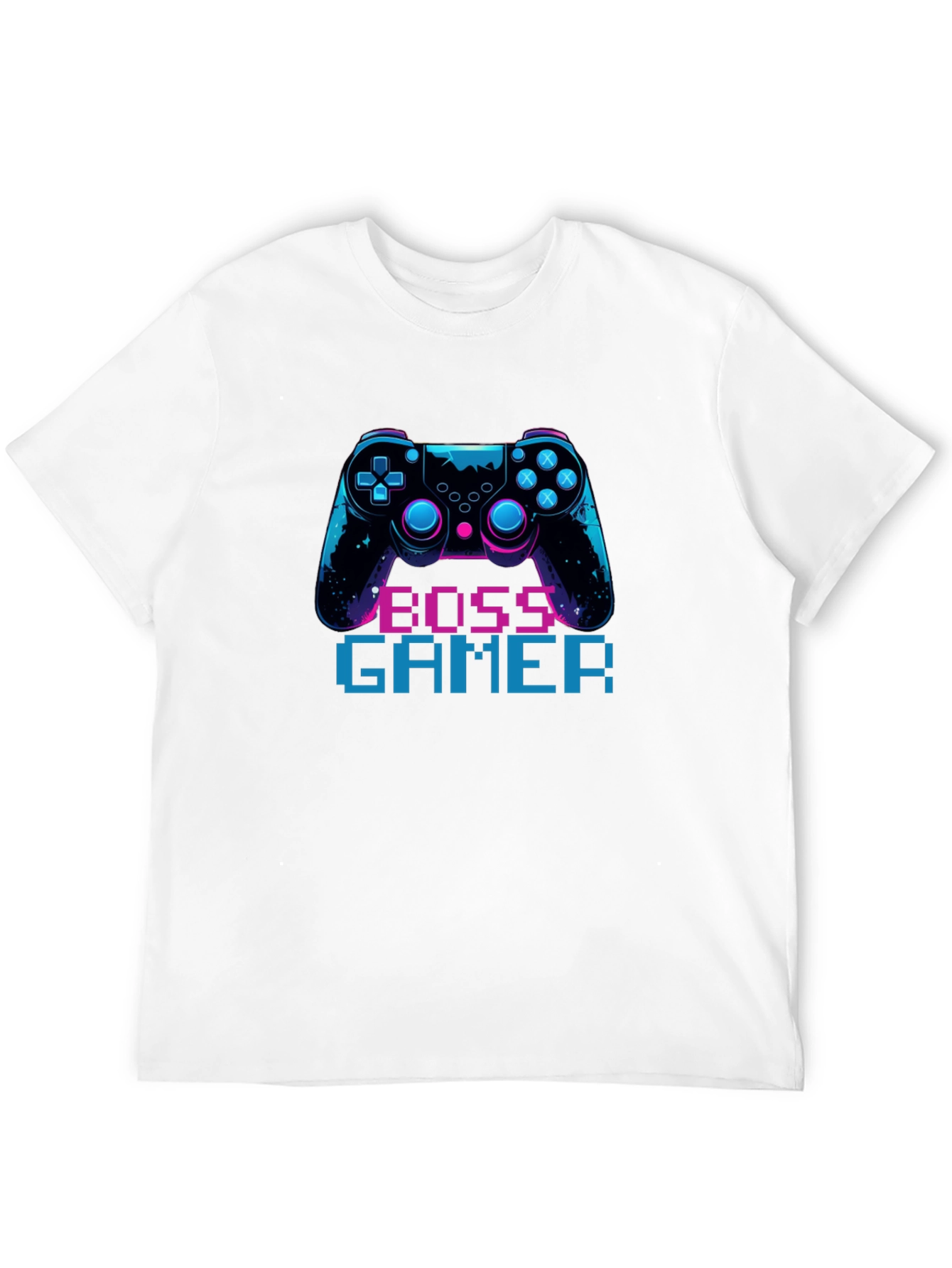 Black Boss Gamer Black T-Shirt - Console Design view 12