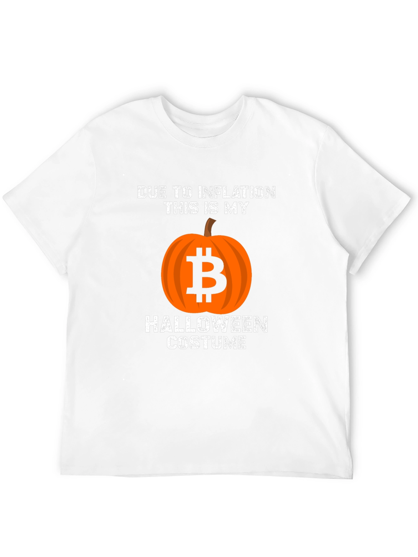 Black Bitcoin Halloween Inflation Costume T-Shirt view 12