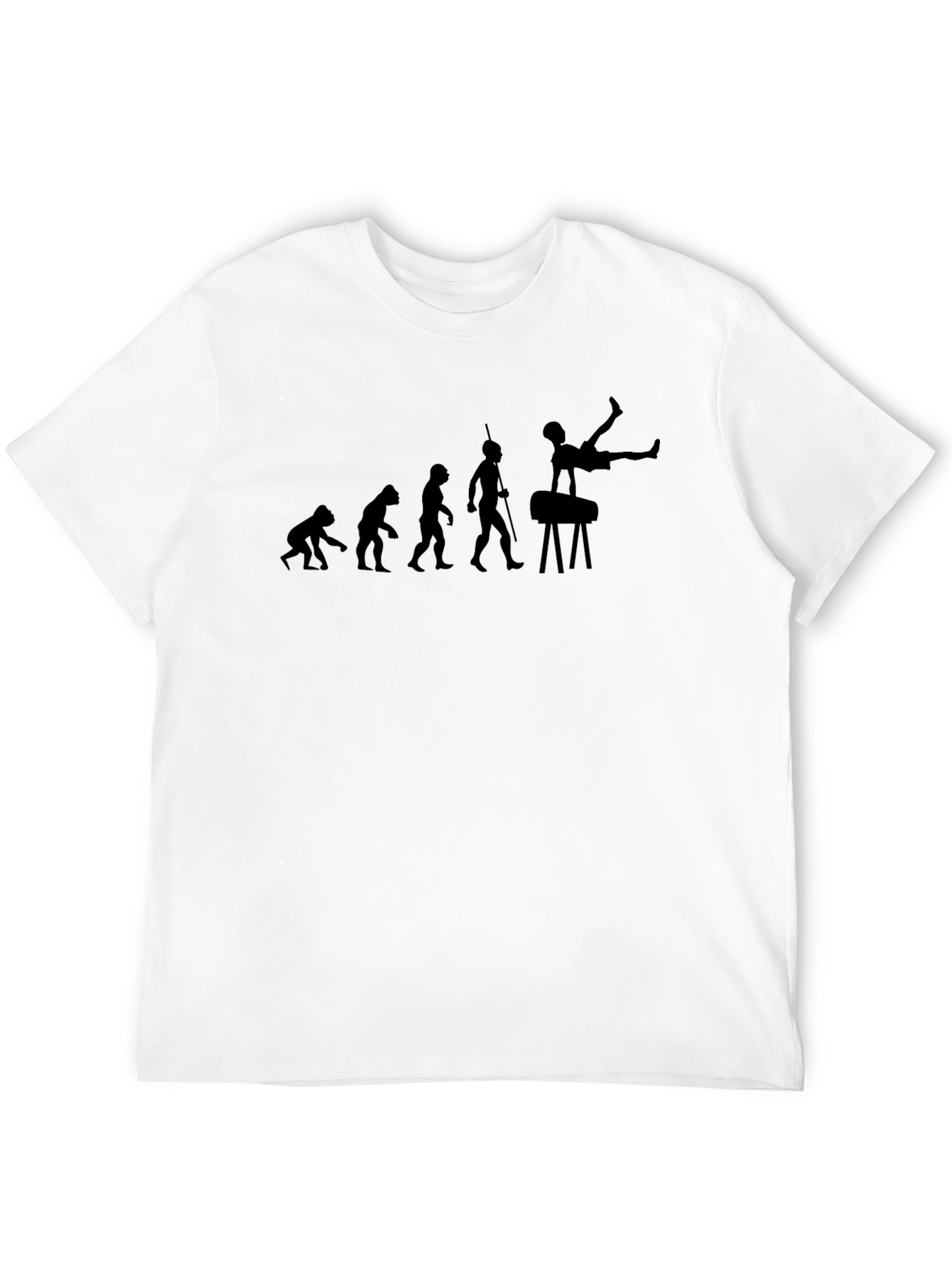 Black Evolution of Gymnastics Black T-Shirt view 12