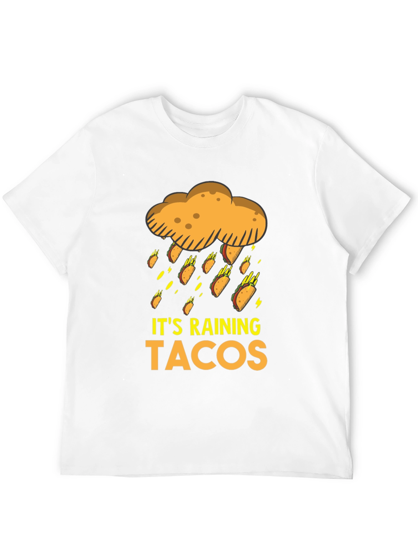 Black It's Raining Tacos Graphic T-Shirt view 12